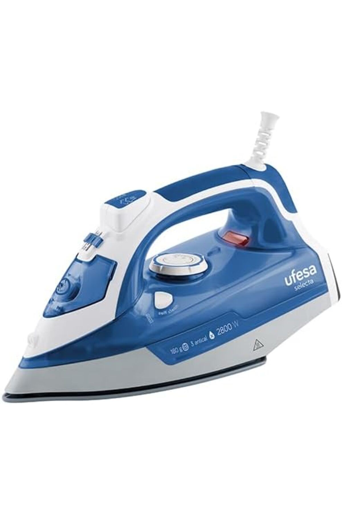 Ufesa-Steam Iron 2800W Steam,Variable steam 0-30gr/min.Selfclean- Anticalc cartridge- Anticalc Shot 1