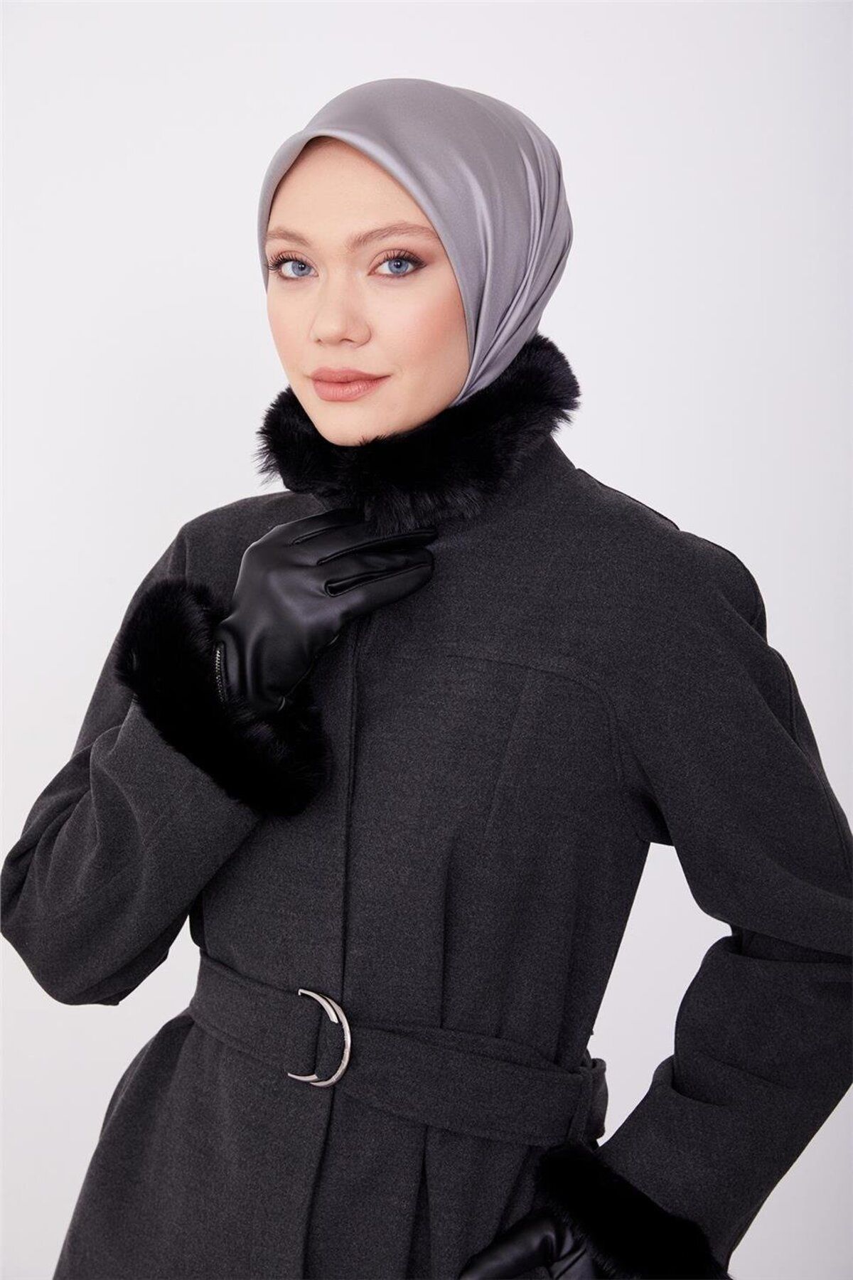 کت خز دارت متحرک 23k7213 آنتراسیت Armine