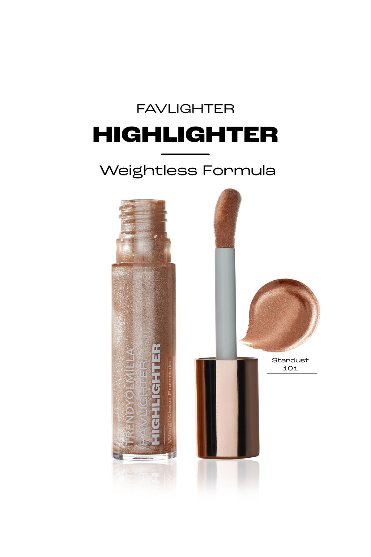 Trendyolmilla Beauty-Mit Kokosnussöl feuchtigkeitsspendender, leuchtender, flüssiger Aufheller Stardust-101 TKZAW25YD00000 2