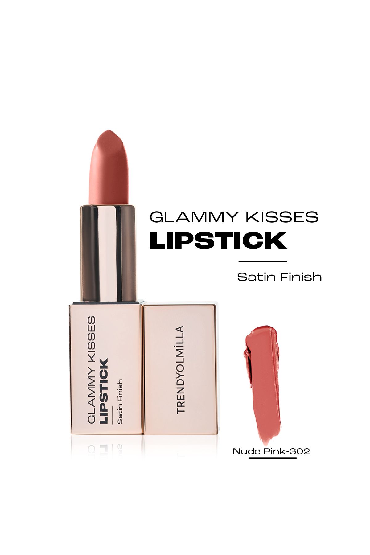 Trendyolmilla Beauty Satin Hidratant Cu Ulei De Avocado - Ruj Nude Pink Finish 302 - Mărime unică