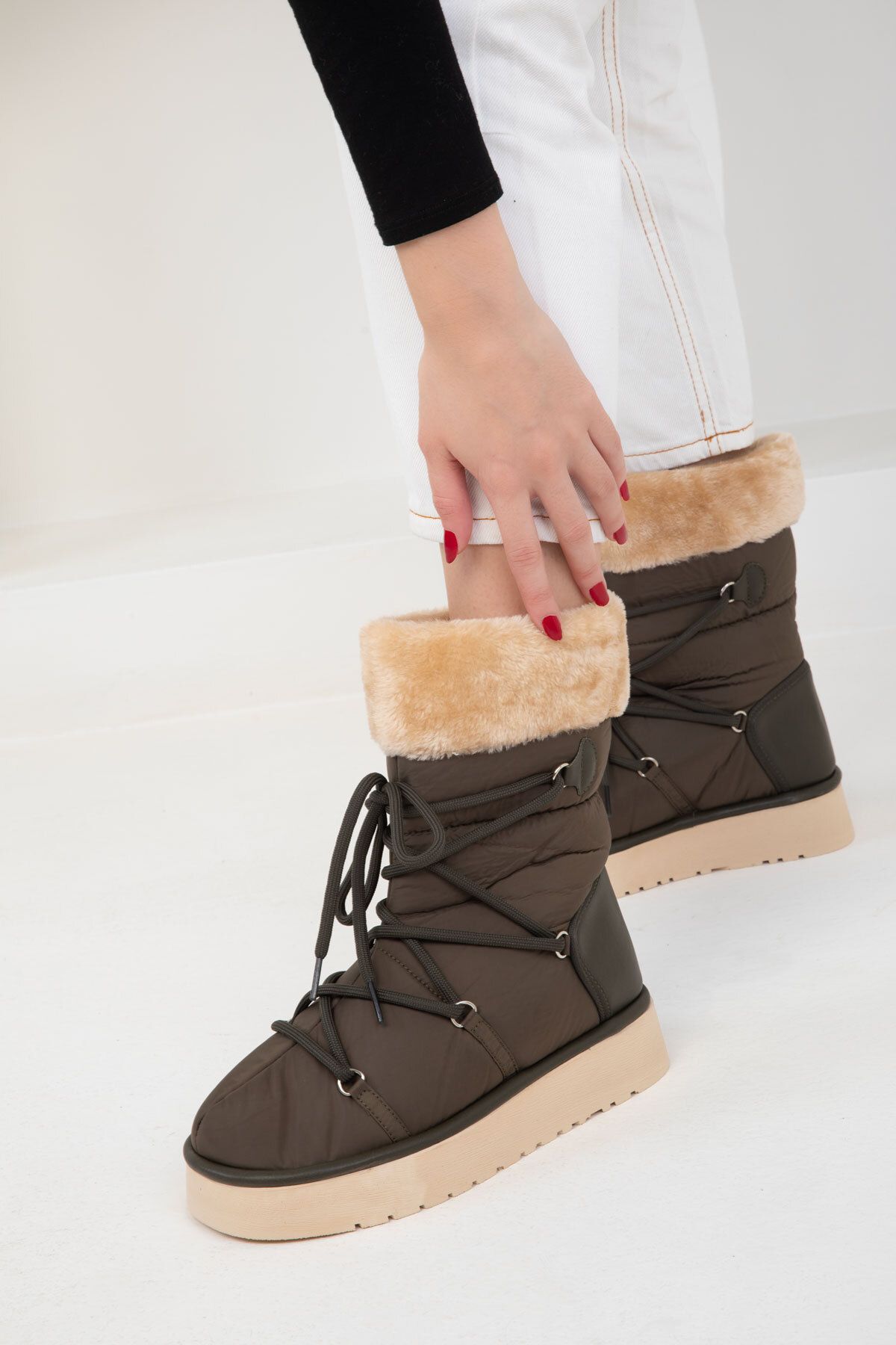 SOHO Modell Khaki Stiefel Und Stiefeletten für Damen - 39