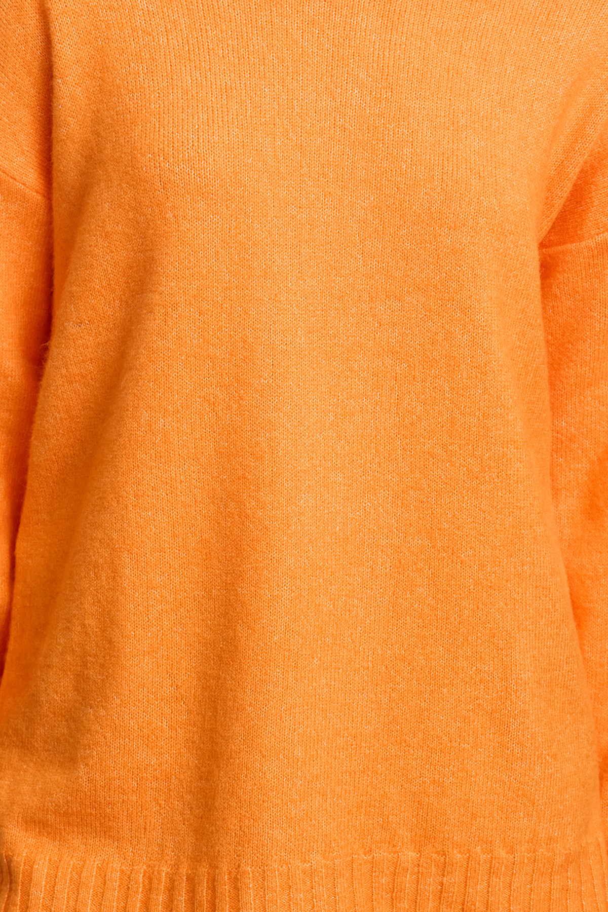 Trendyol Collection-Oranžový vlněný člun s výstřihem na pletený svetr Twoaw25Kz00010 3