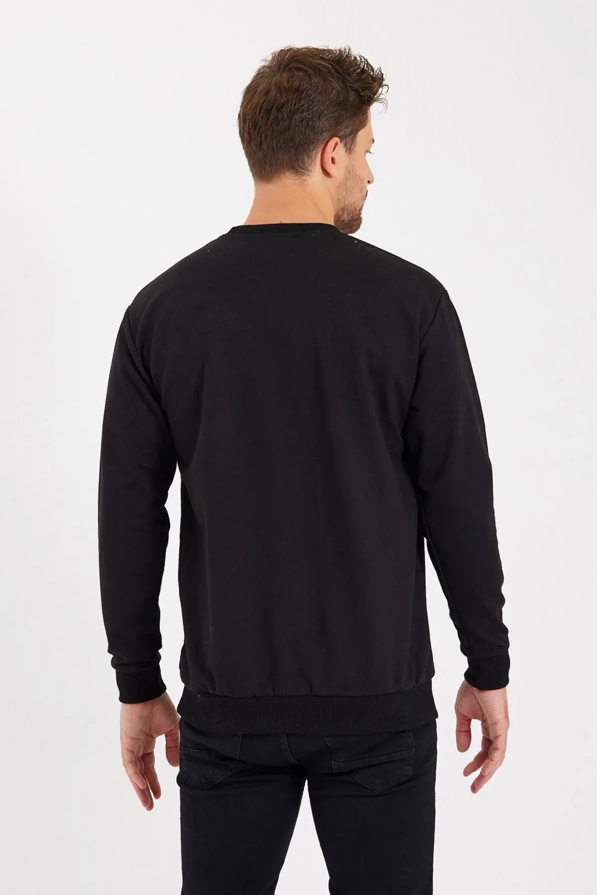 آستین بلند پلار، آستر پشمی از داخل و خارج — مشکی iyimoda.polarsweat — تصویر 2 از 2
