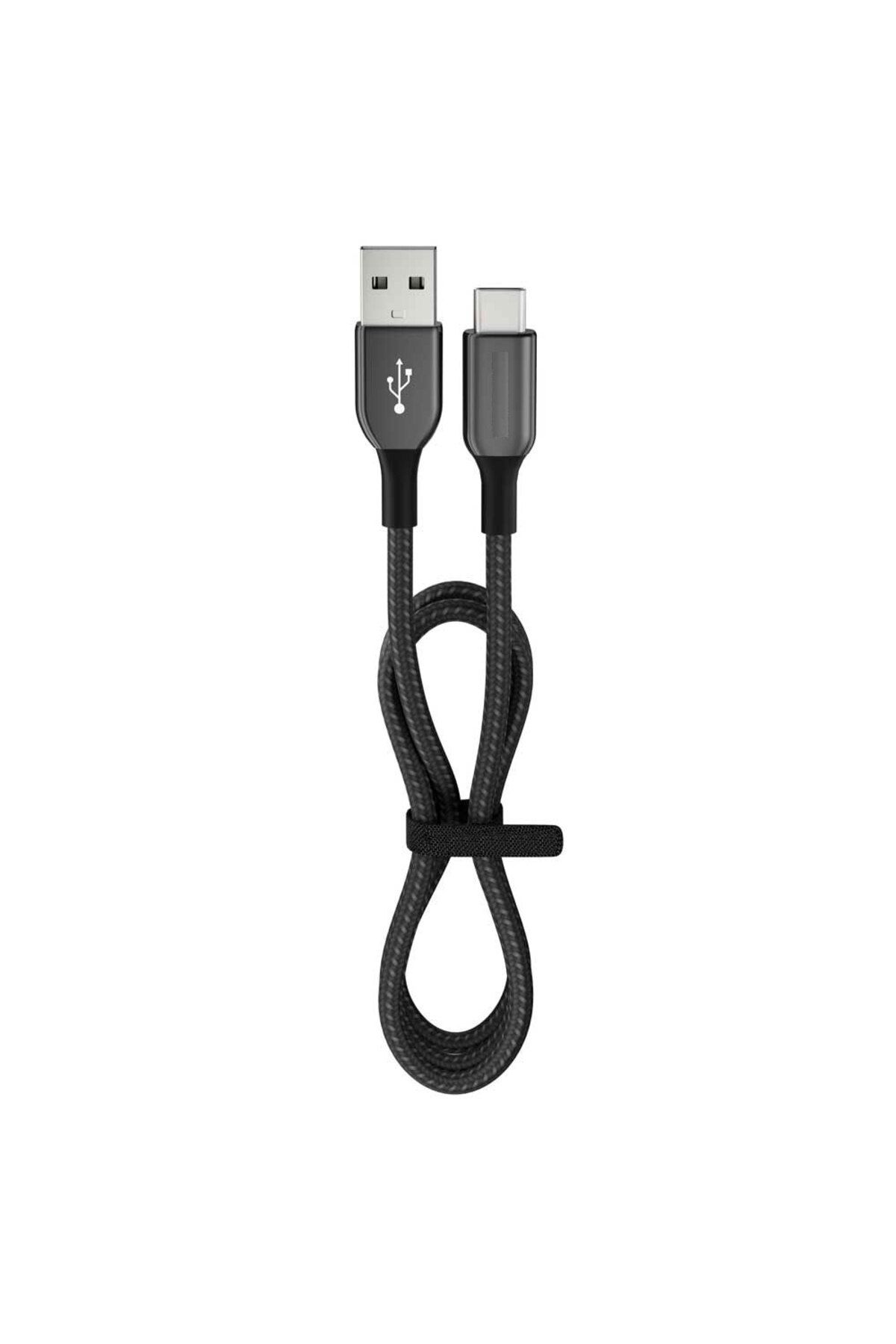 O-KRC 15 Watt 3A Usb-A To Type-C 1.2M Hızlı Şarj Kablosu Siyah FC36