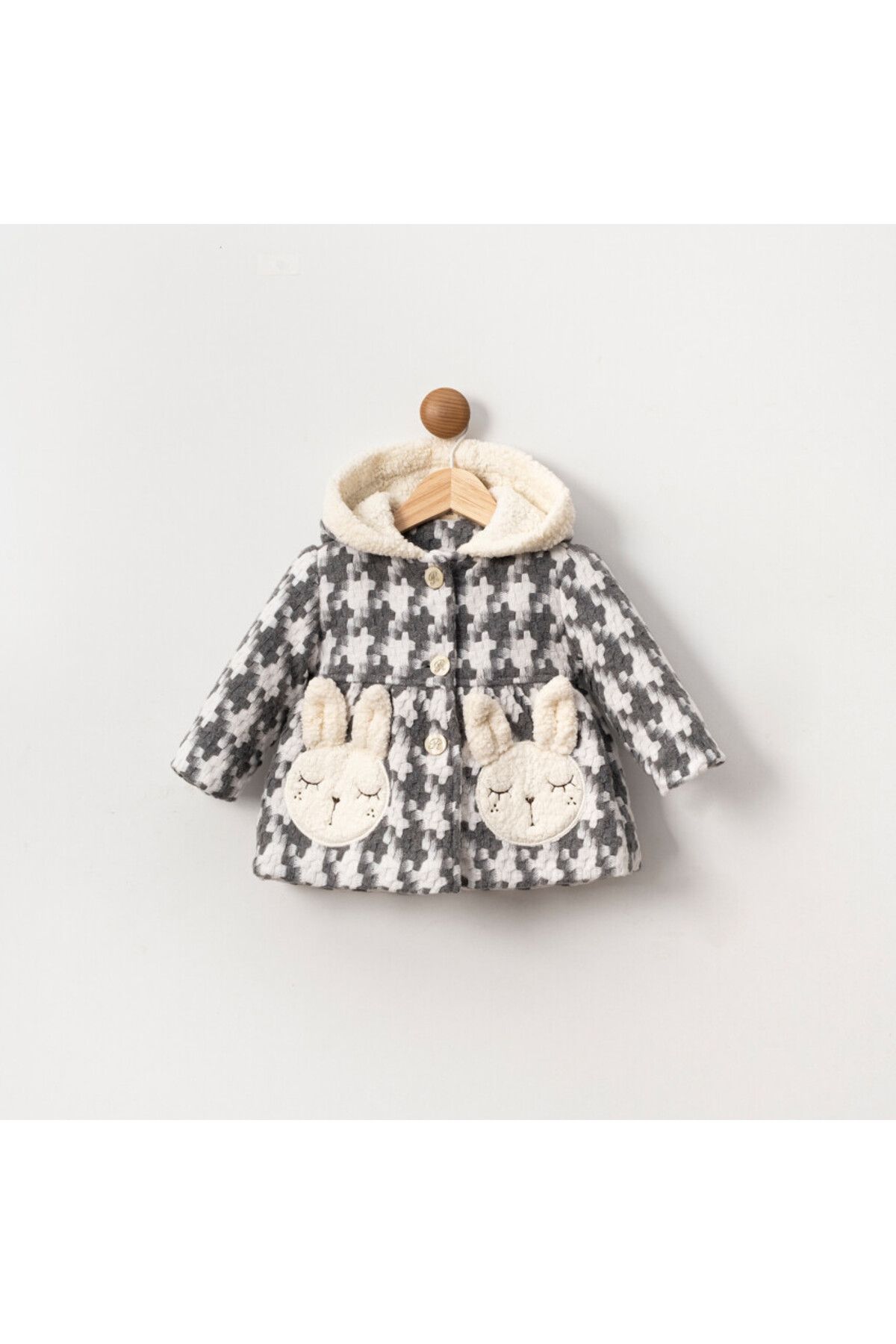 Cumino-Baby Girl Coat with Rabbit Figure 1