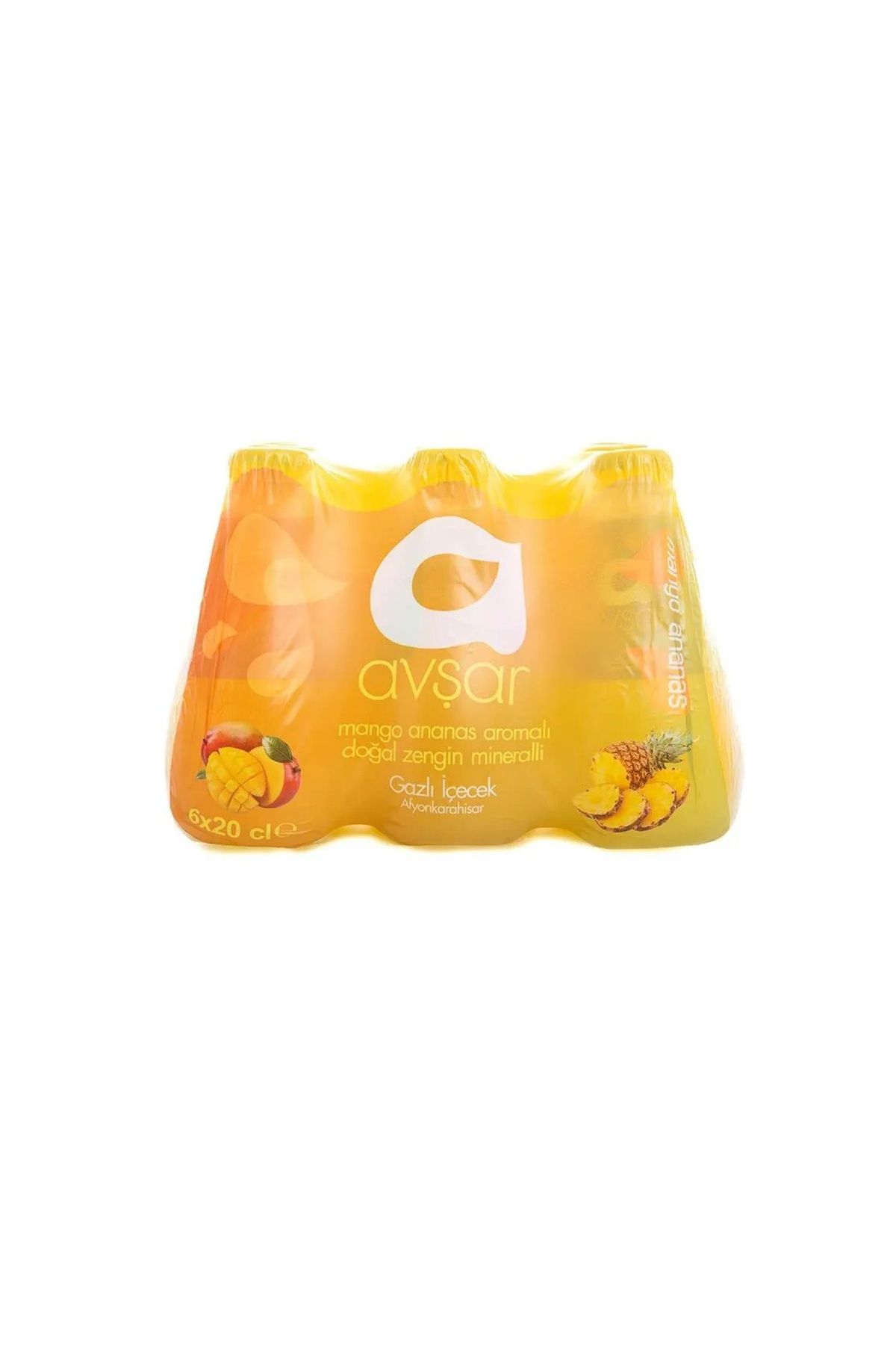 Avşar Mango Ananas Aromalı Maden Suyu 200 Ml X 12 Adet