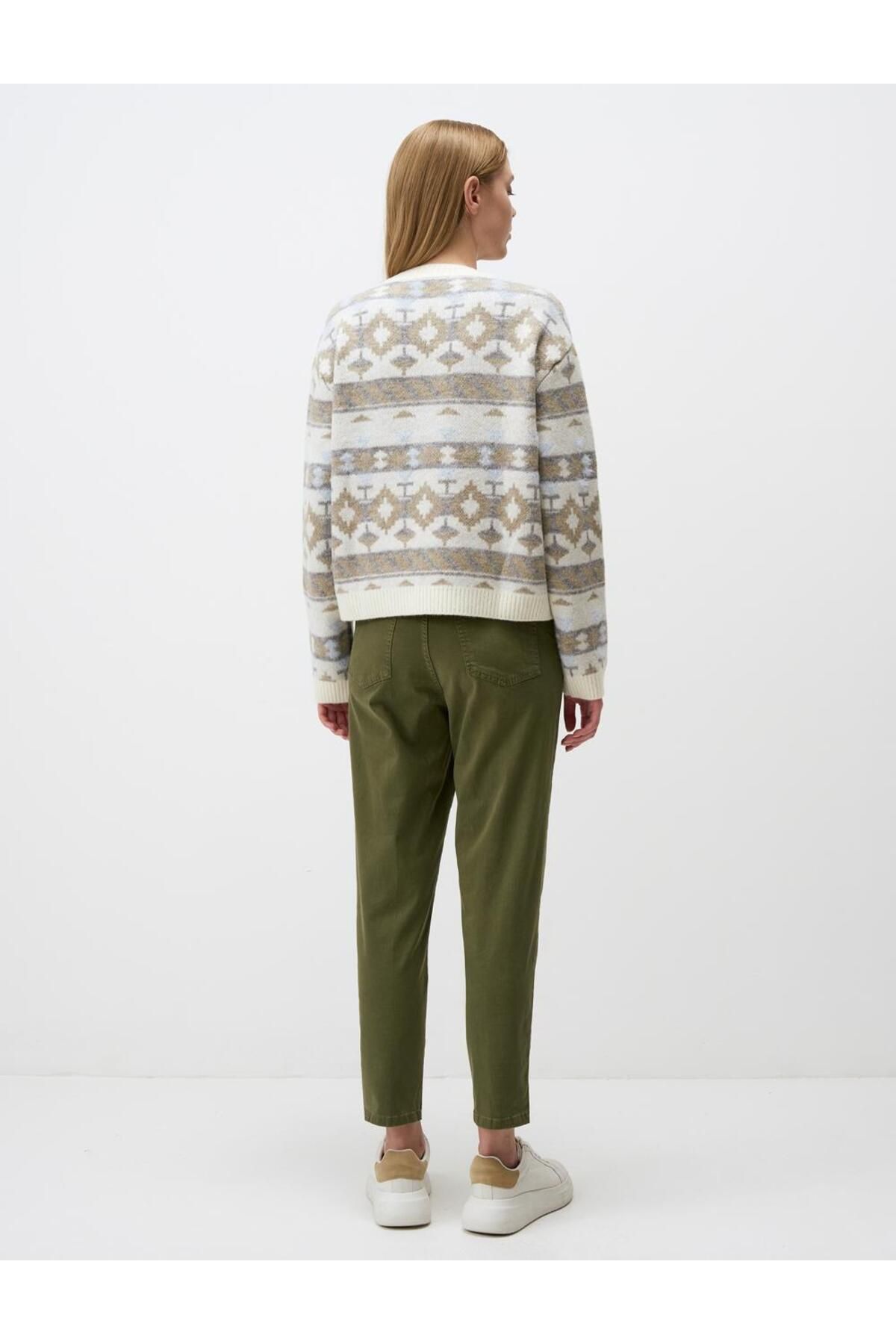 Jimmy Key-Mixed Crew Neck Patterned Knitwear Sweater 6