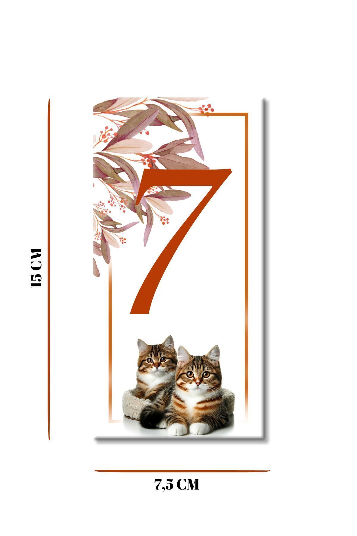 MODA CERO-Cute Cat Ceramic Door Number: 7 2