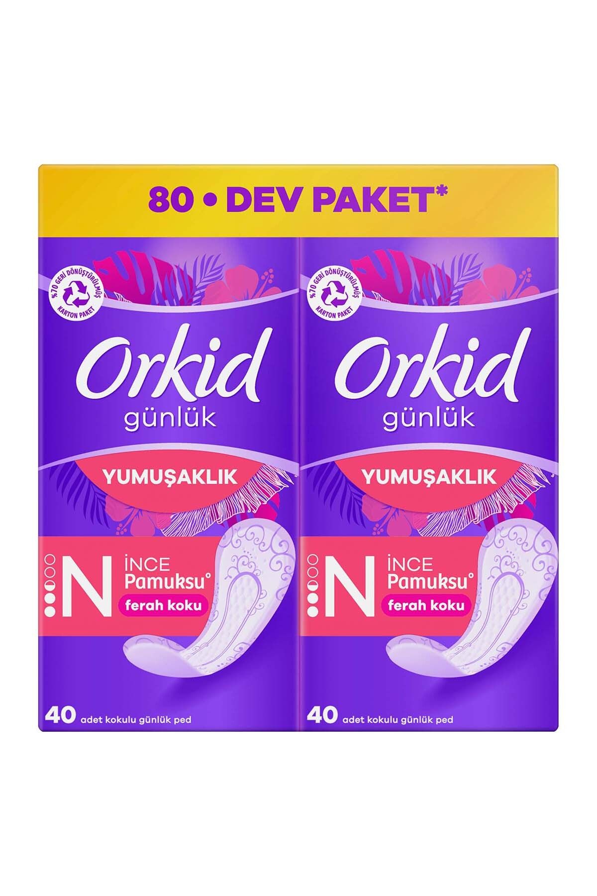 Orkid Yaprak Pamuksu Günlük Ped Deo Fresh Dev Ekonomi Paketi 80 Ped