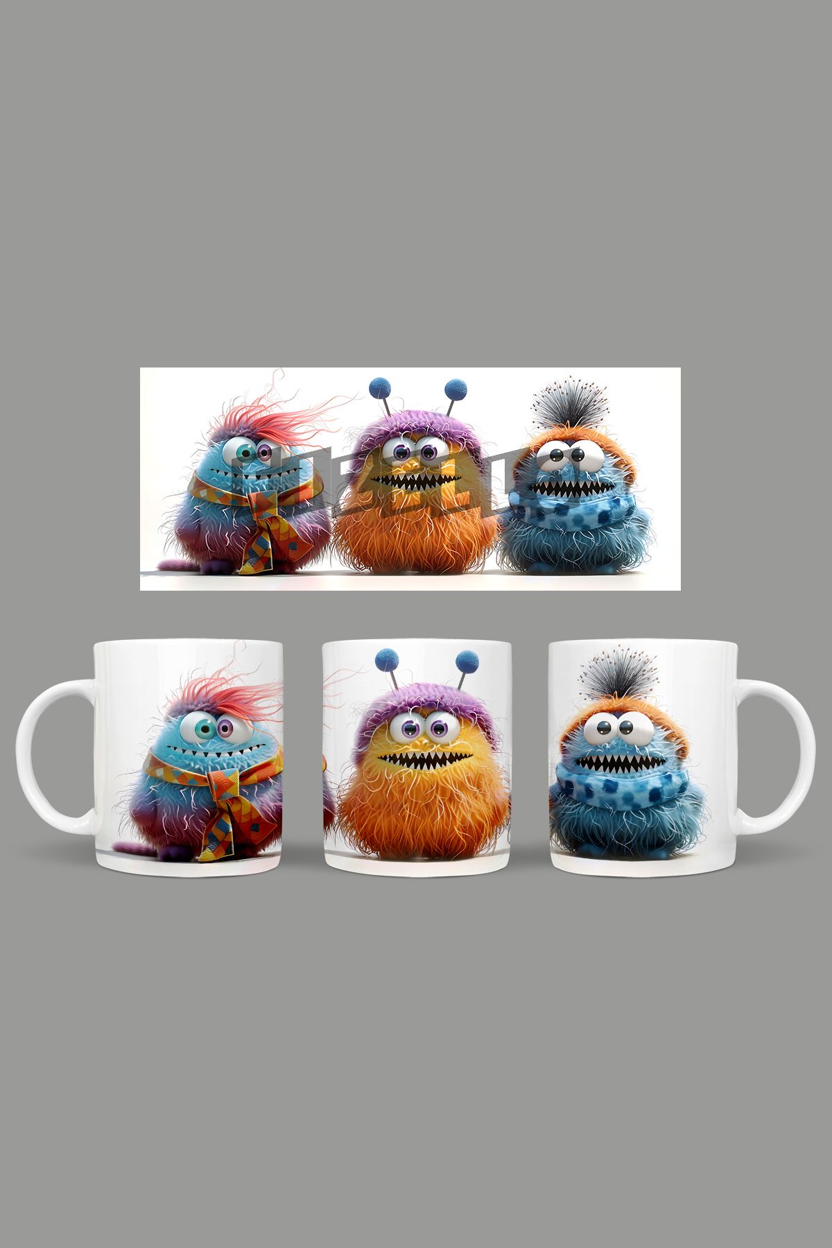 Fizello-Cute Baby Monsters - Cute Baby Monsters Mug Gift Presentation Dowry Coffee Cup 1