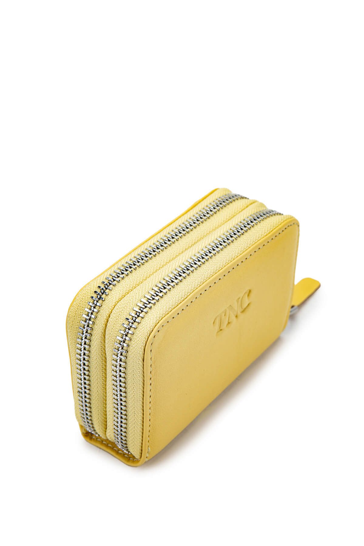 Tamer Tanca-Unisex Genuine Leather Yellow Wallet Wallet 3