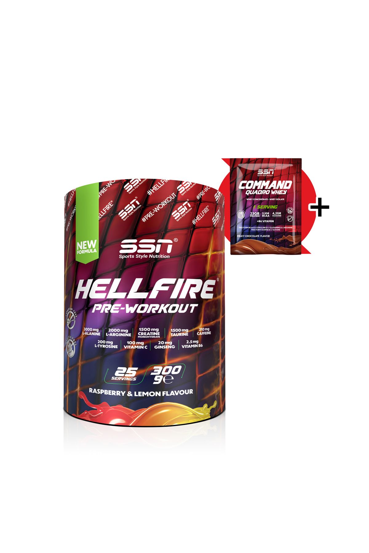 SSN Sports Style Nutrition Hellfire 300 gr (AHUDUDU LİMON) Pre Workout