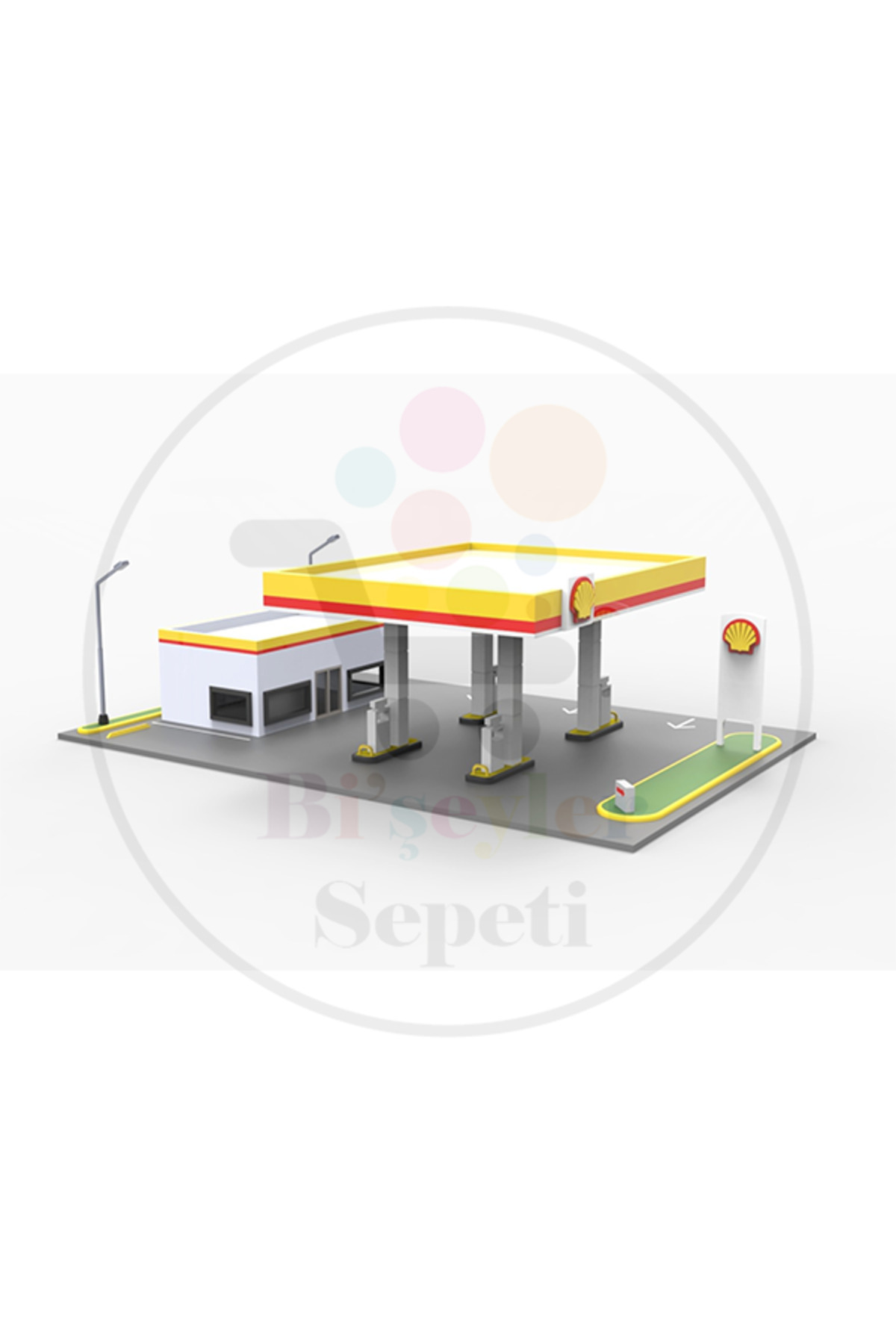 Bi'şeyler Sepeti 1:64 Shell Benzin İstasyonu SHELL GASOLINE