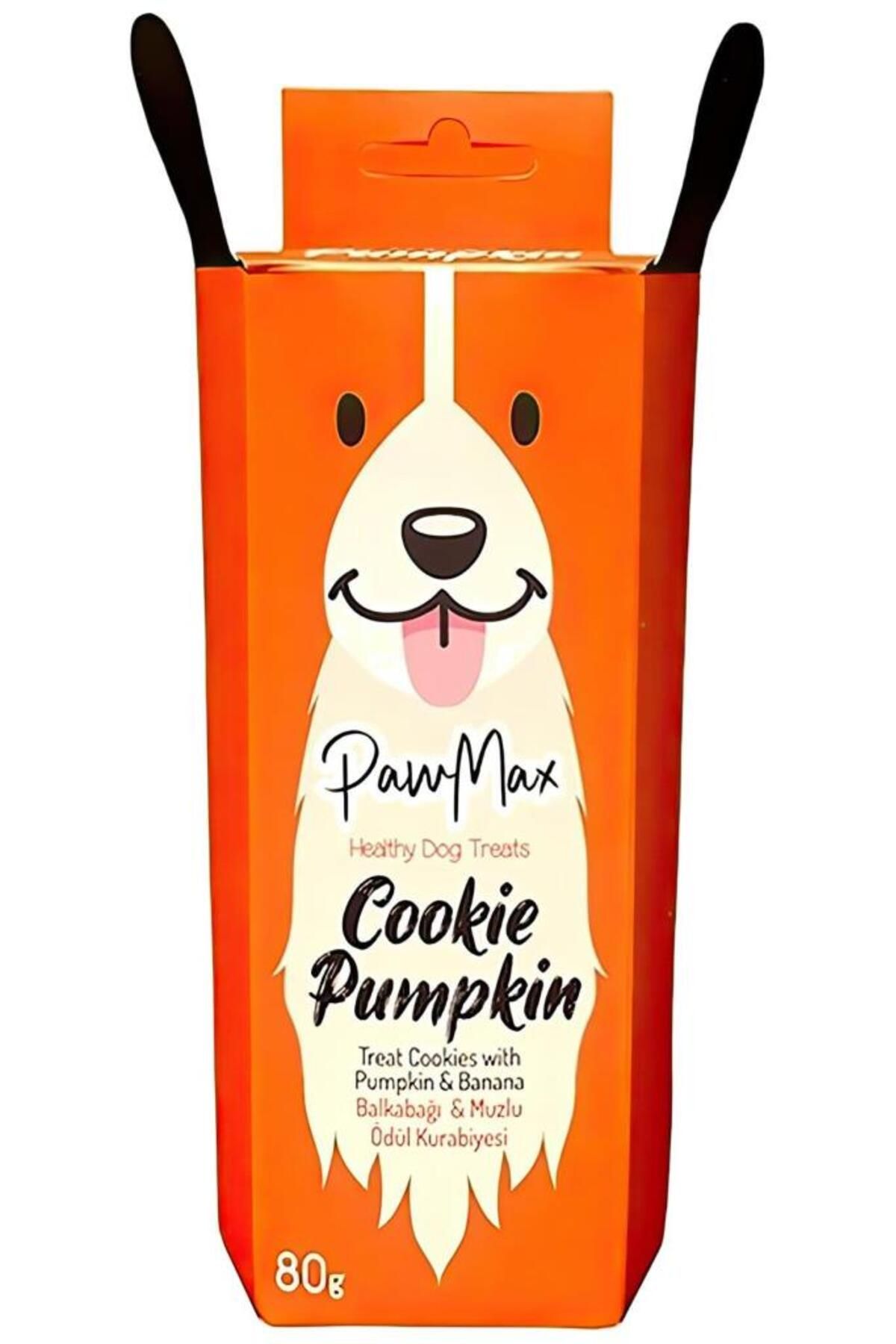 PAWMAX Balkabak Ve Muzlu %100 Doğal, Iso 9001 Üretim Sertifikalı Köpek Ödül Maması - Cookie Pumpkin