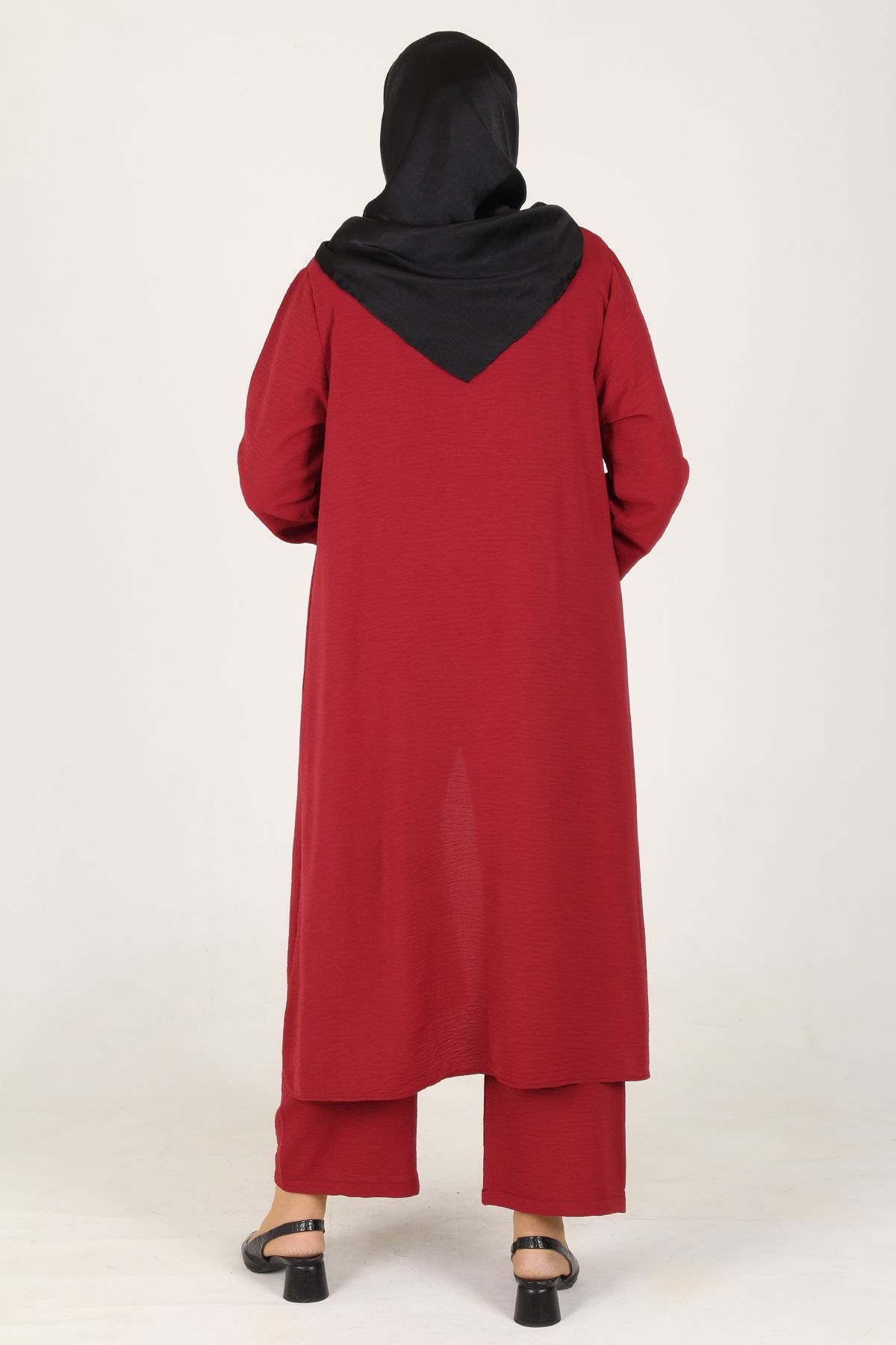 sefamerve-Arya Ayrobin Large Size 3 Piece Set 2615-06 Red 3