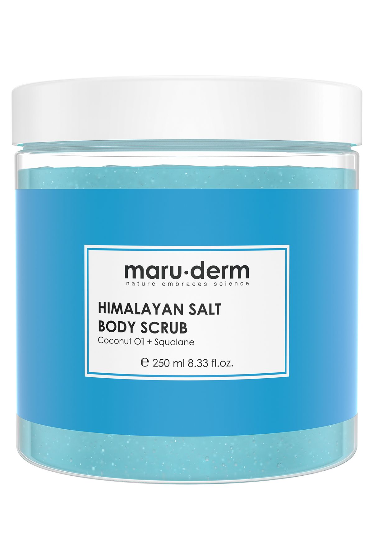 Maru.Derm Body Scrub | Himalaya Tuzu Vücut Peelingi | Squalane + Hindistan Cevizi Yağı 250 ML