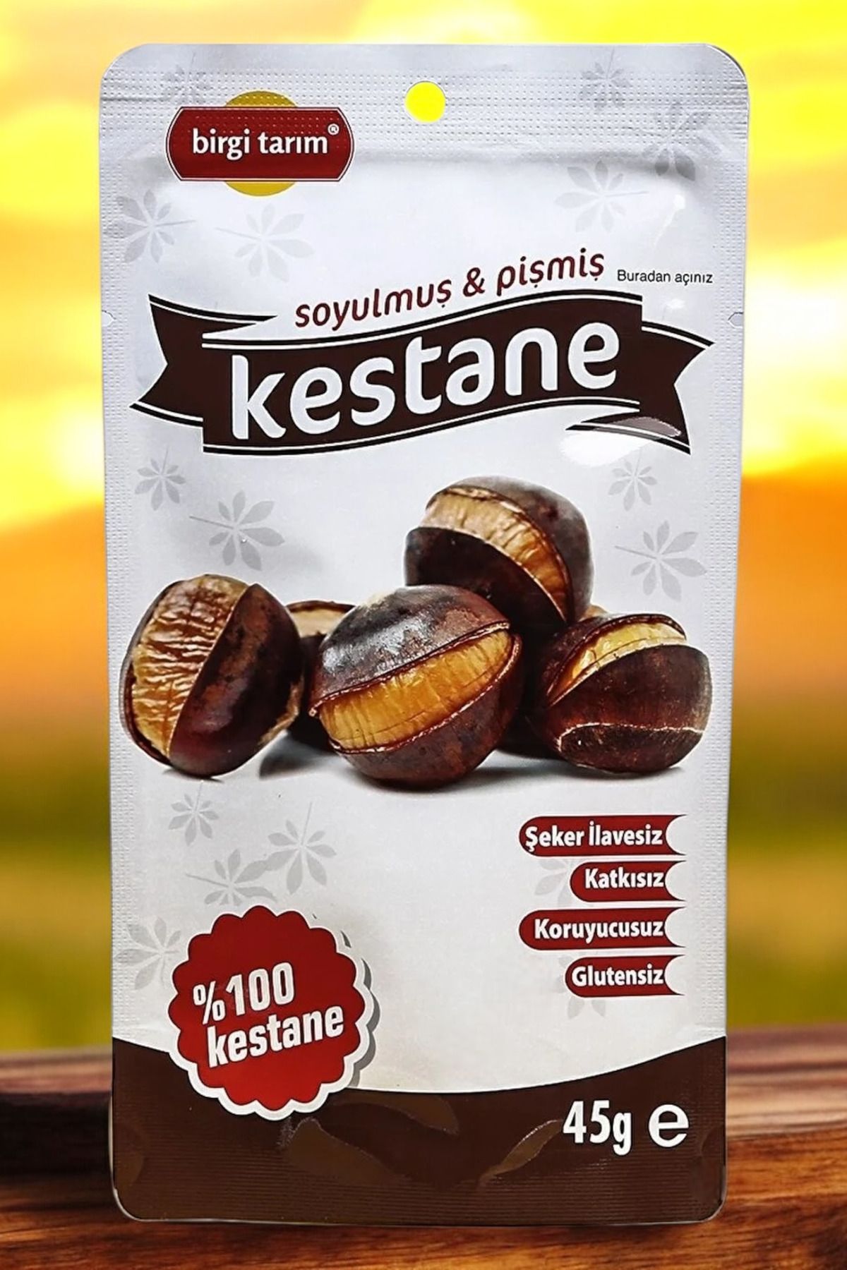 birgi tarım-Peeled Baked Chestnut 45g 1