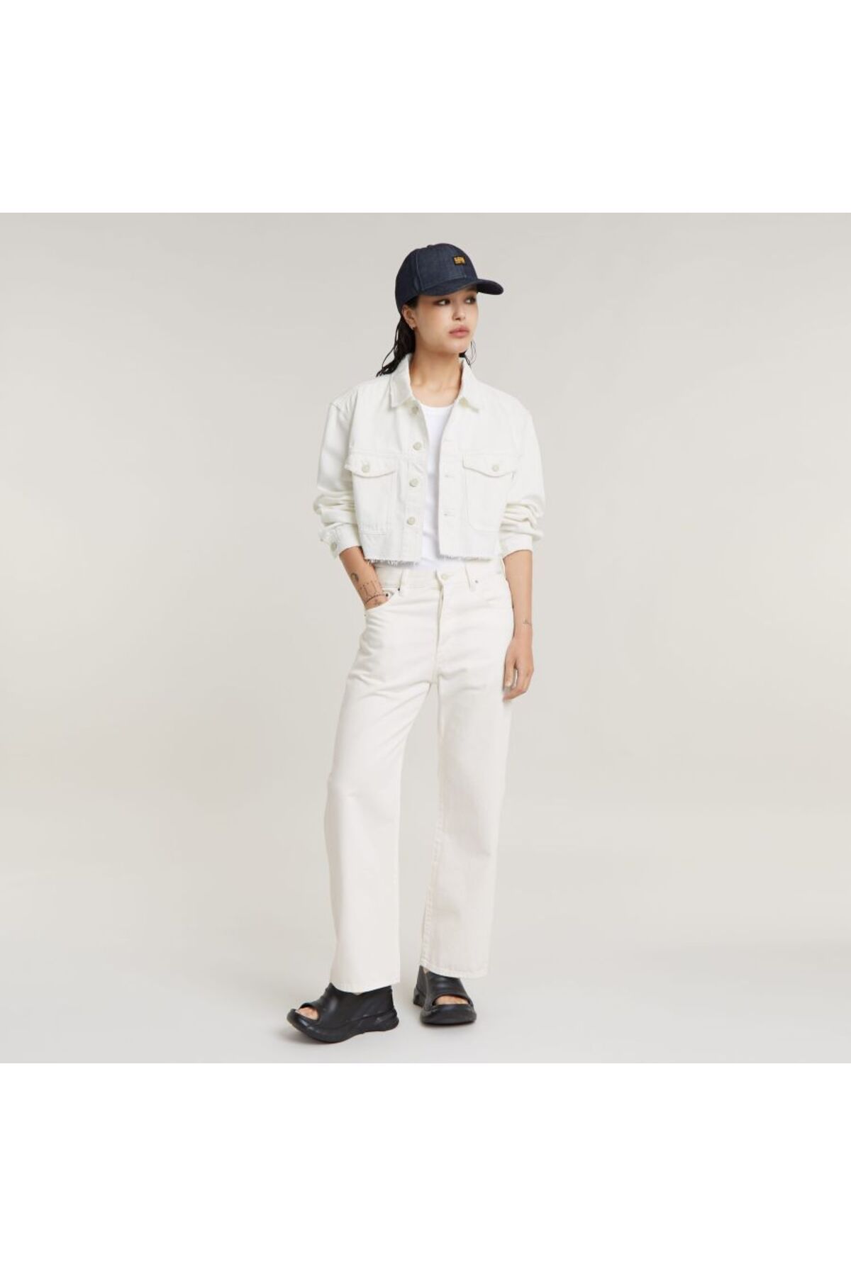 شلوار جین مردانه و زنانه BOWEY 3D دوست پسر مچ پا WMN G-STAR RAW