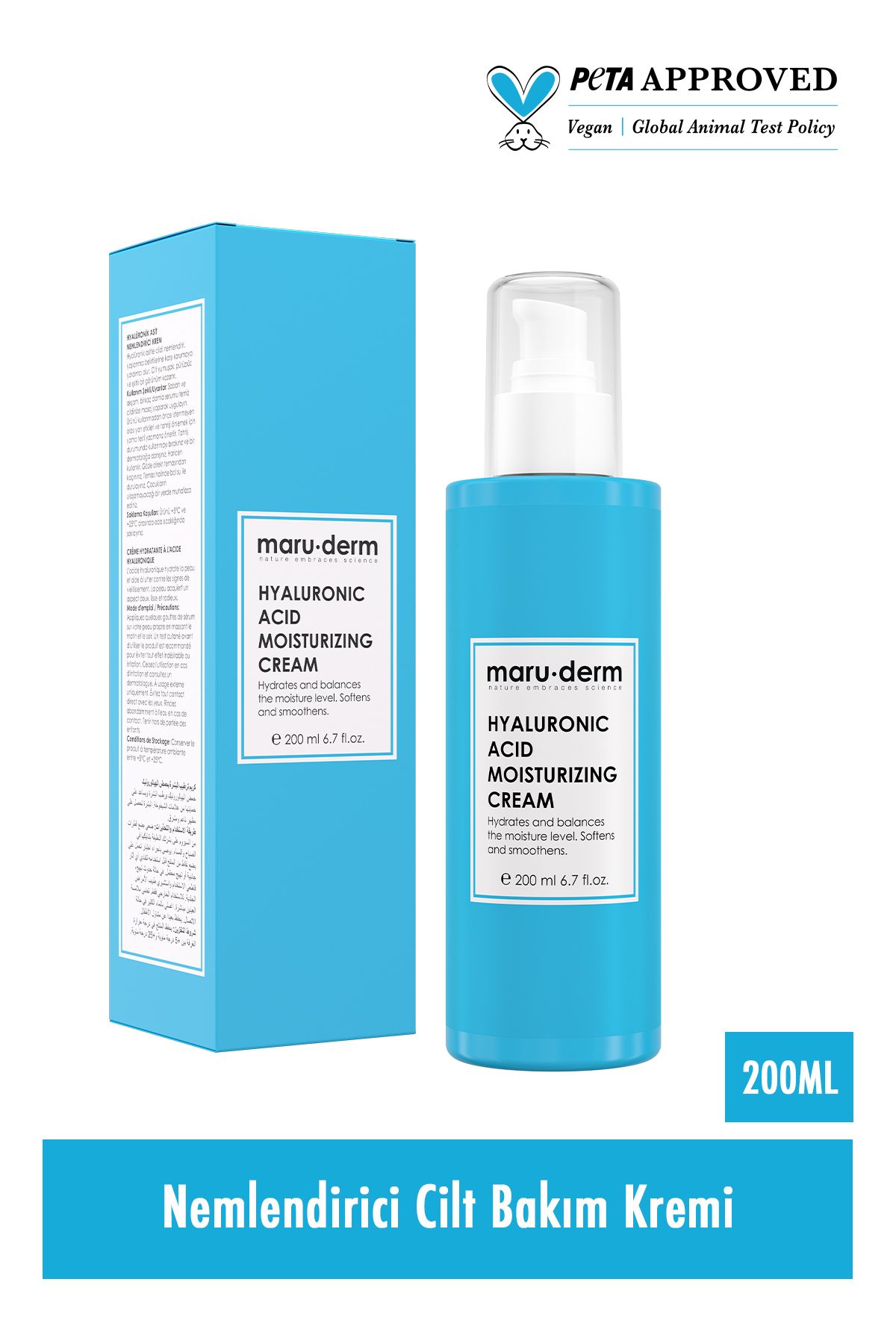 Maru.Derm Maruderm 3'lü Cilt Bakım Seti - Hyalüronk Asit Jel, Krem, Serum (400 Ml, 200 Ml, 30 Ml)-5