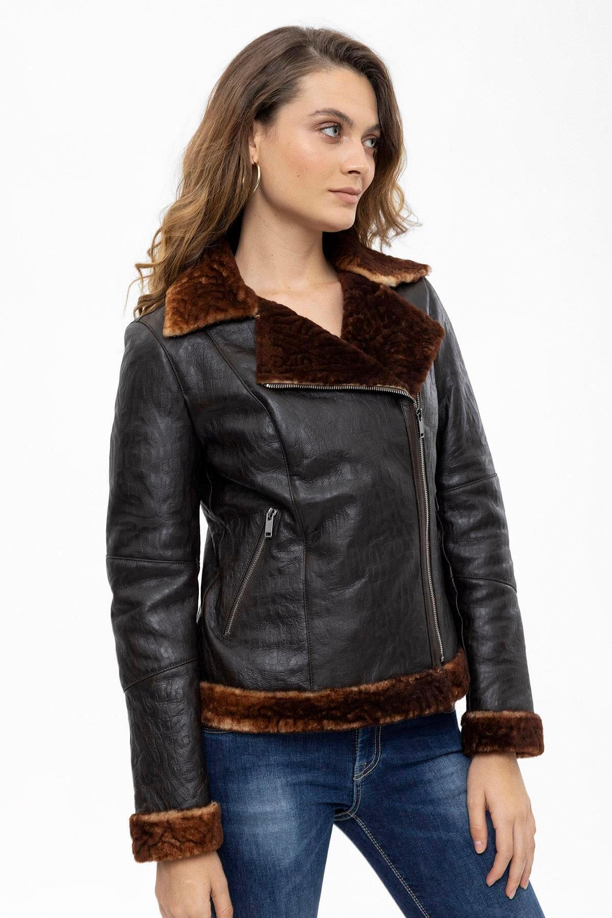 iKiGAi the city-braune Lederjacke 3