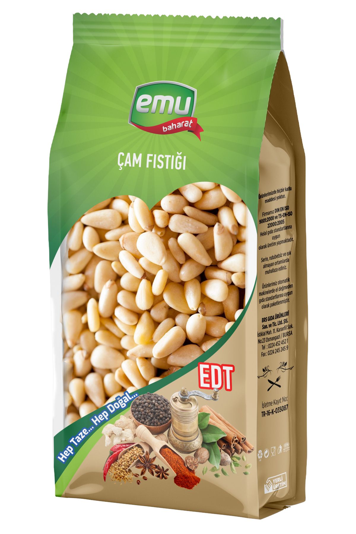 Emu Baharat Çam Fıstık 1000 Gr