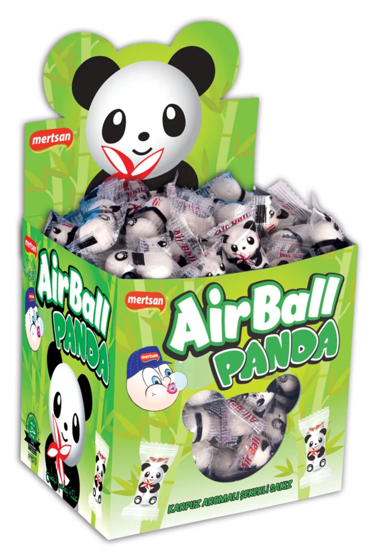 Toys Airball Panda Karpuz Aromalı Şekerli Balonlu Sakız 200 adet