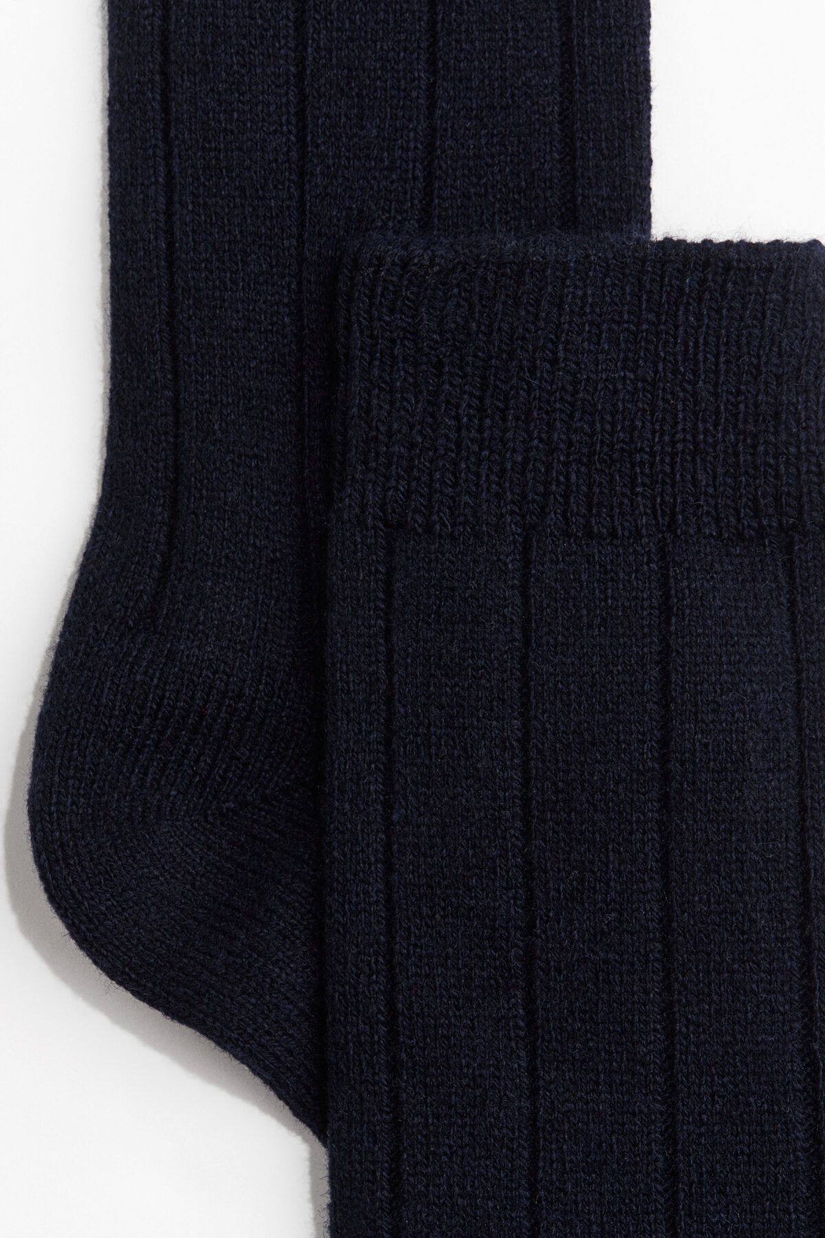 جوراب آبی مردانه بافته تایر اورجینال H M H&M