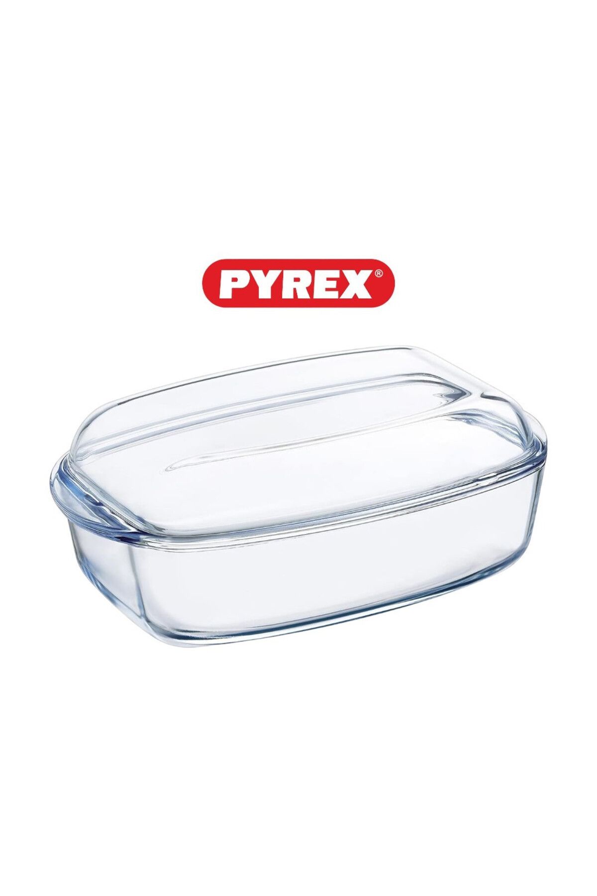 Pyrex-Essential Casseroles Rectangular 6.5L - Glass Dish for Baking, Roasting, and Serving 4