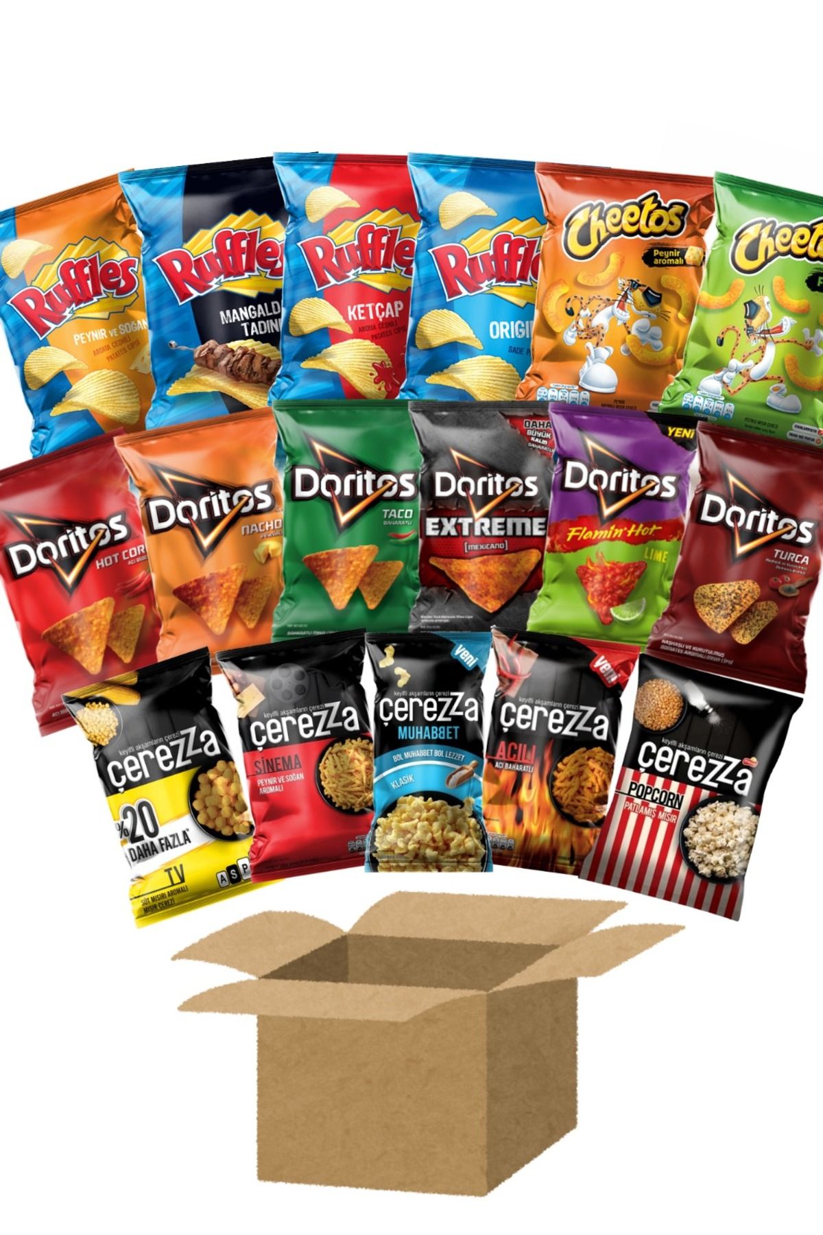 PepsiCo Dev Cips Paketi (Ruffles, Doritos, Cheetos, Çerezza)