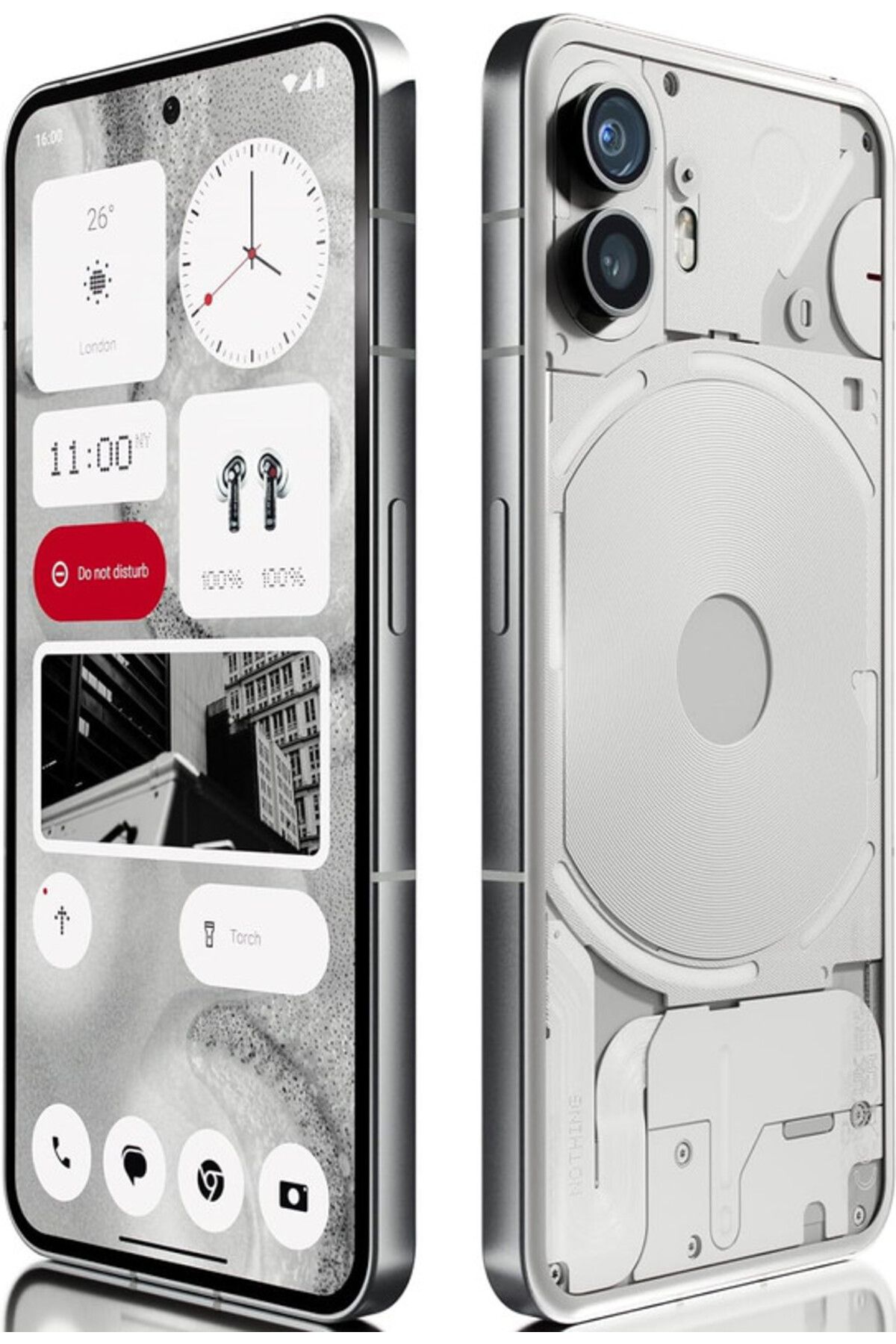 NOTHING-Phone 2 5G Dual SIM White 12GB RAM 256GB - Middle East Version 2