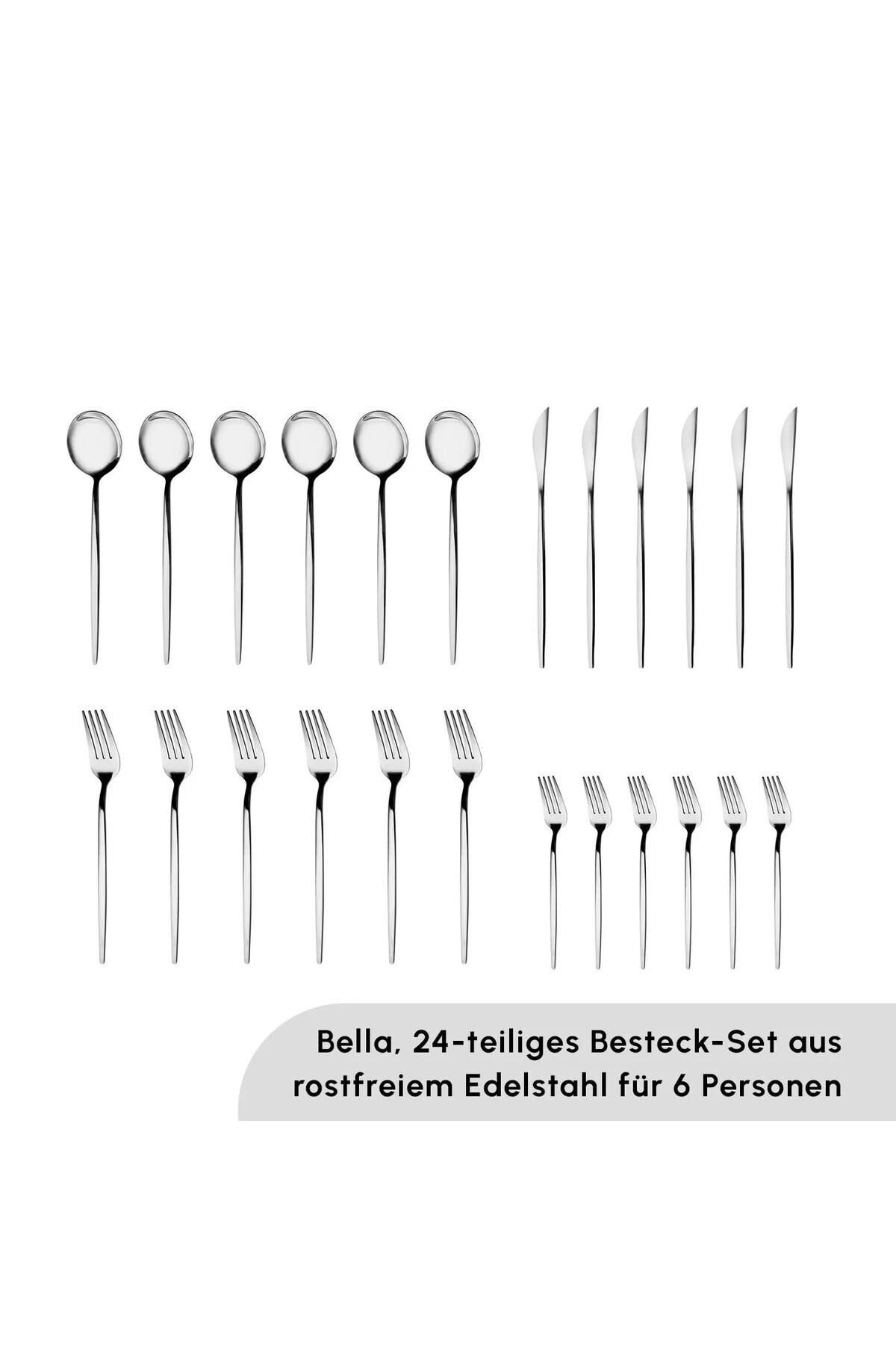 Karaca Bella 24-teiliges Besteckset für 6 Personen