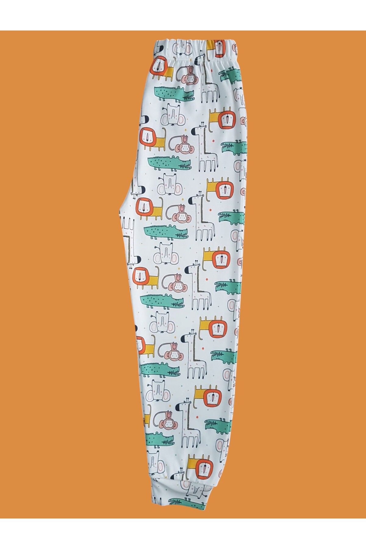 Çamaşır Bahçesi Uzun Kollu Desenli Çocuk Pijama Takım #baskılıçocukpijamatakım #çamaşırbahçesi #aslandesenli fotoğrafı 4 (önizleme)