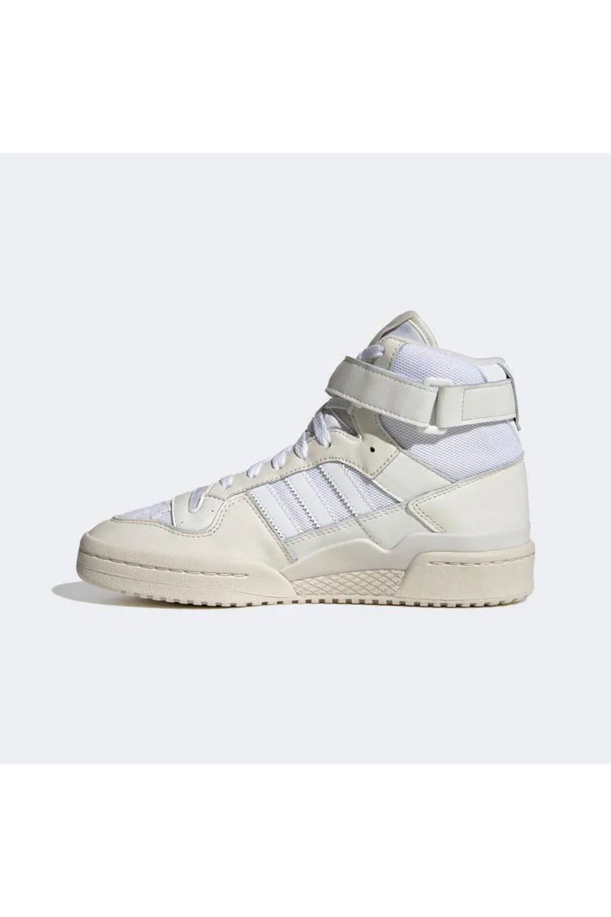 adidas-Women's Cream Sneaker - Forum 84 Hi Model Hq6884 4