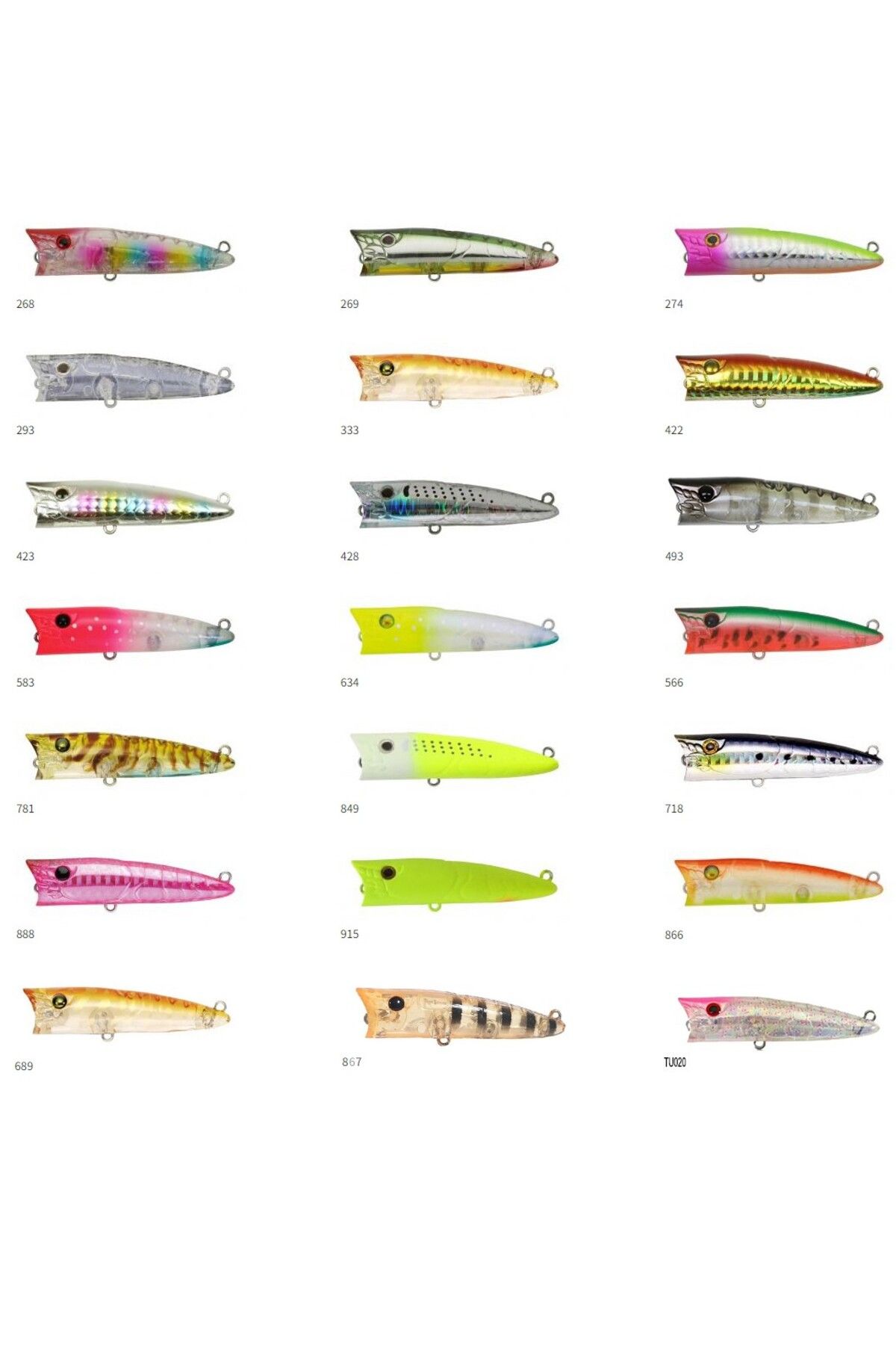 ZİPBAİTS Zipbaits Popper 68mm Su Üstü Poping 8.3gr Maket Balık 849