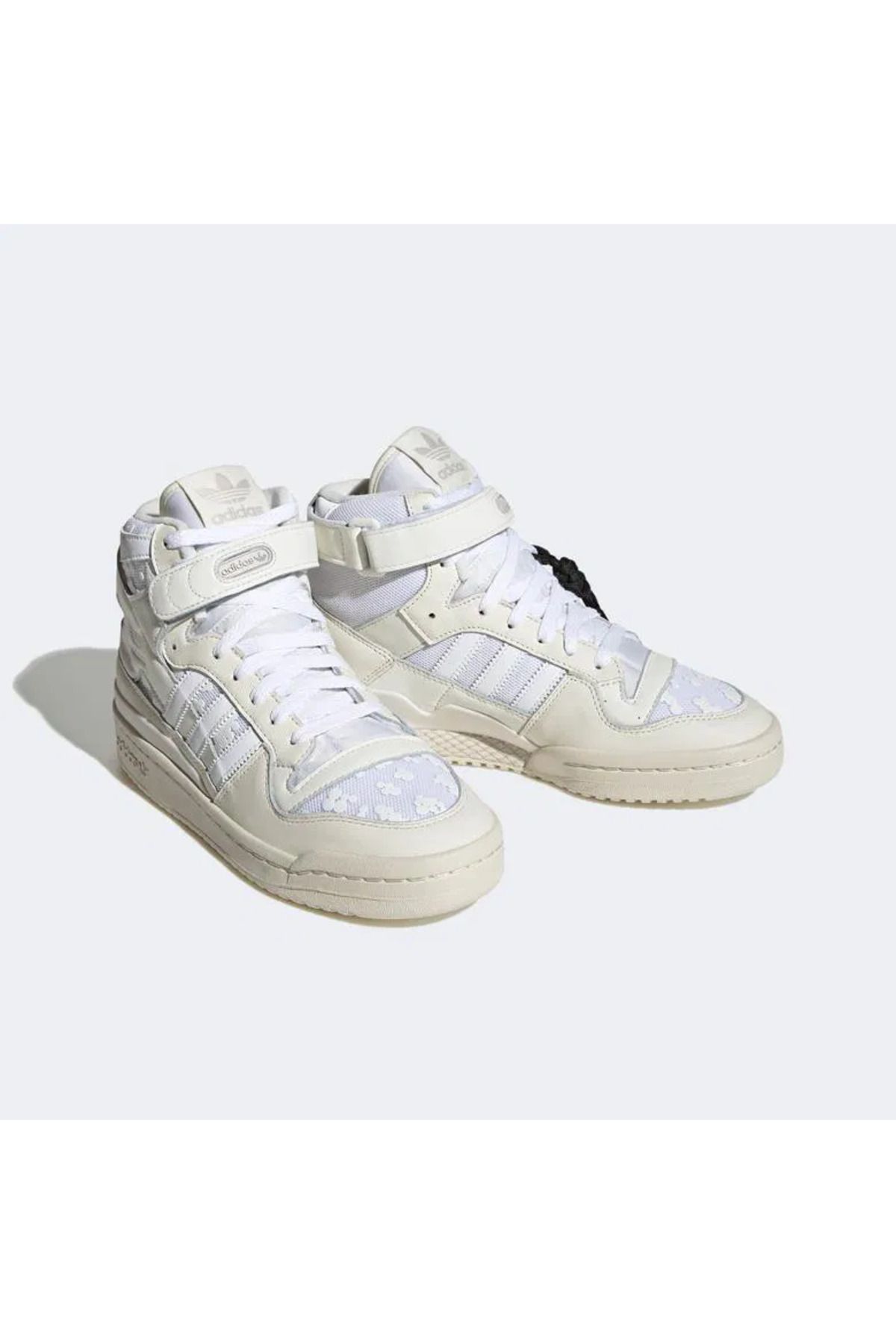 adidas-Women's Cream Sneaker - Forum 84 Hi Model Hq6884 2