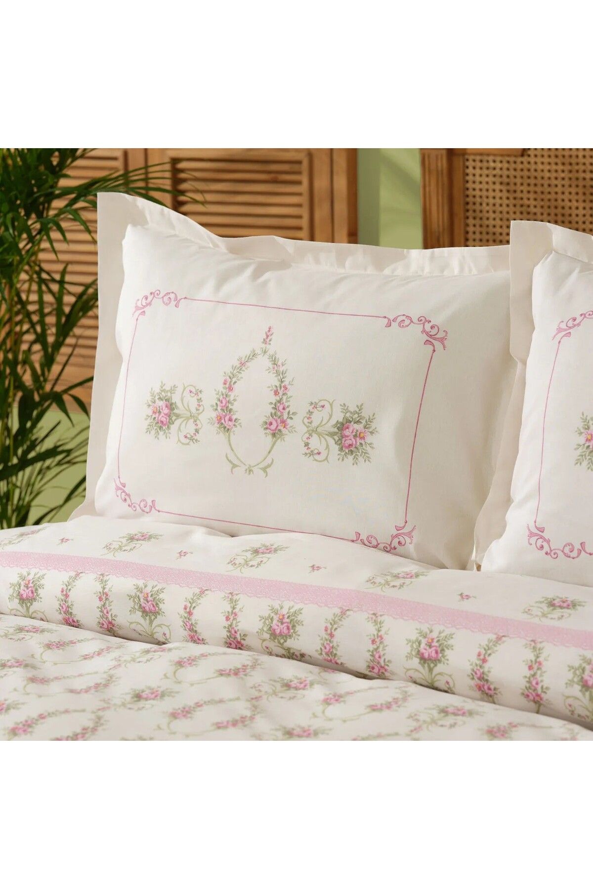 Karaca-Home Alfia Powder Einzelnes Bettbezug-Set, Baumwolle 2