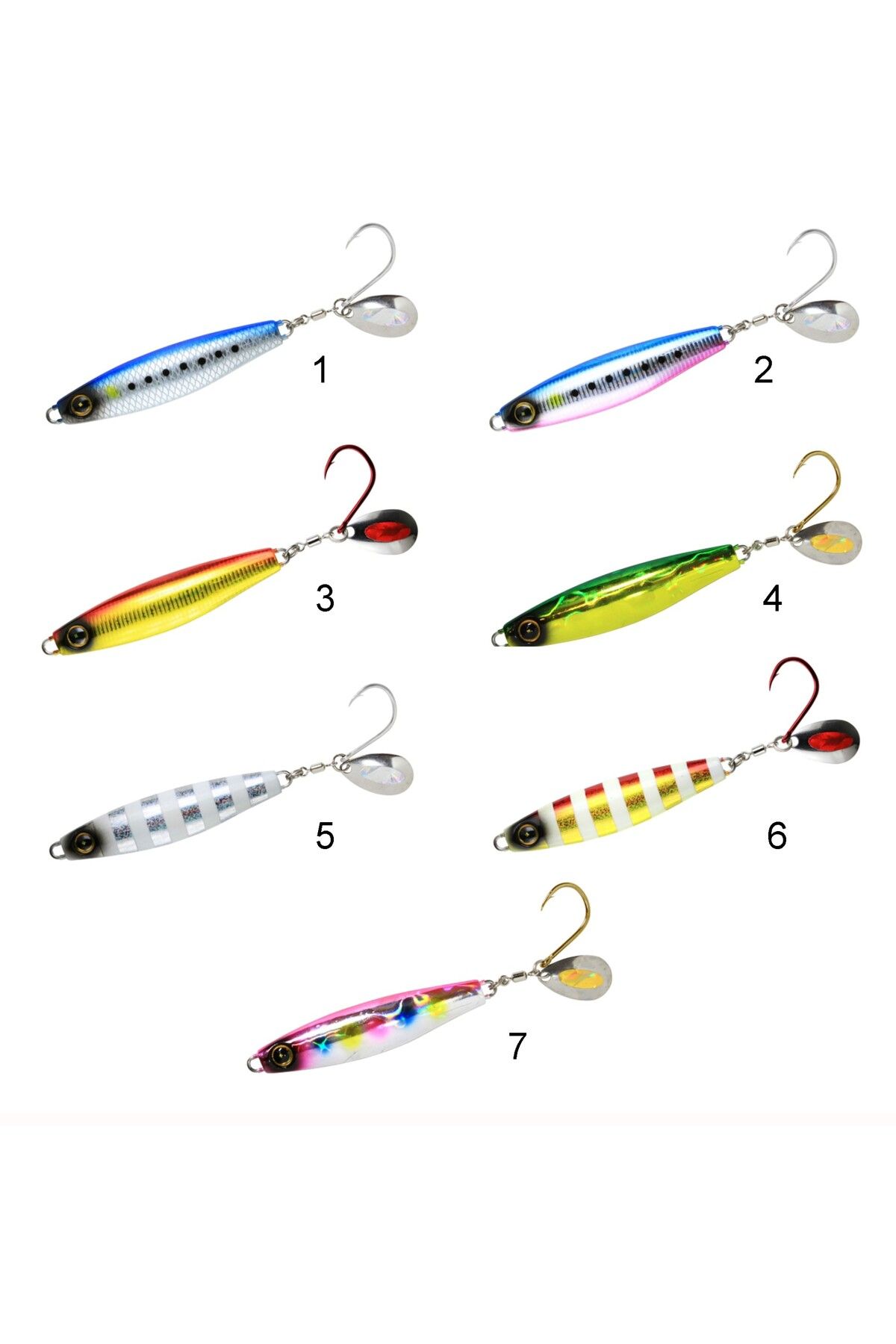 HAYABUSA FS 437 Jack Eye Sawara Cast Spin 30gr Light Jig Suni Yem 5