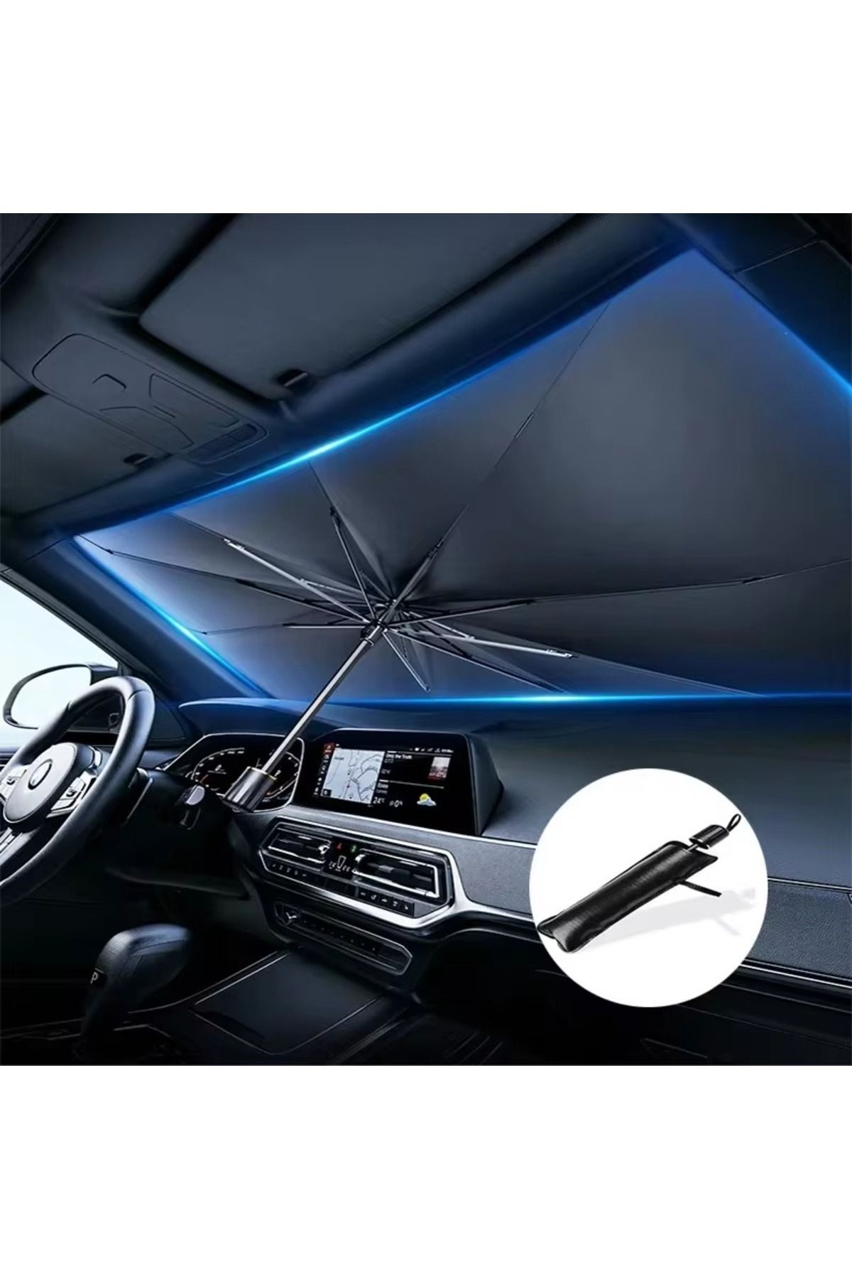 STLIFE-Car Sunshade - Front Mosque Shade and Umbrella, Seat Summer Sun Protection 1