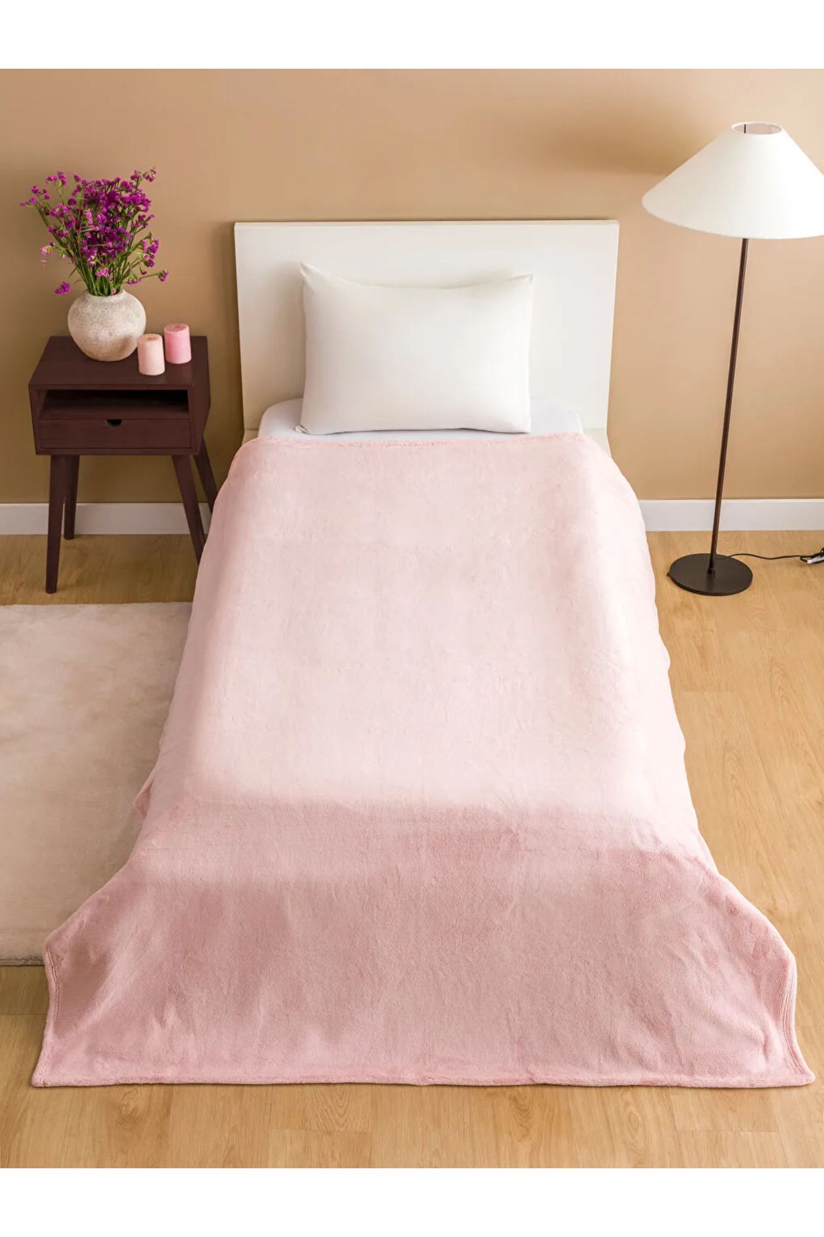 LC Waikiki-Home Pink Single Blanket 150X200 cm 1