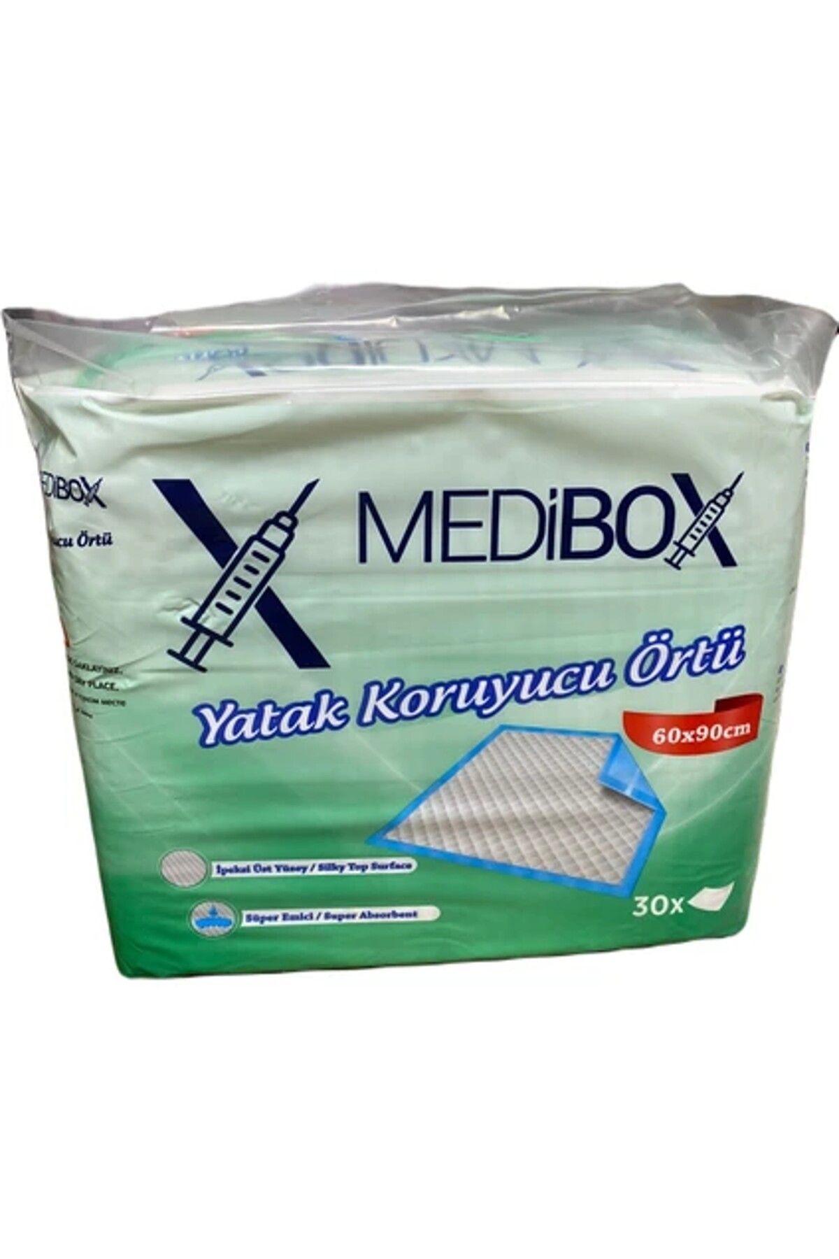 MEDİBOX Medibox Yatak Koruyucu 60x90 cm - 30'lu Paket, Su Geçirmez & Hijyenik