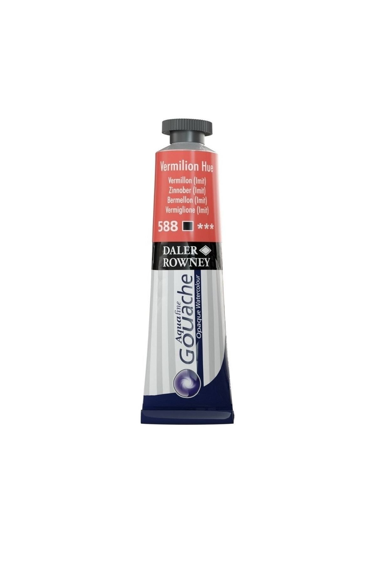 Daler Rowney Aquafine Guaj Boya Tüp 15ml 588 Vermilion Hue