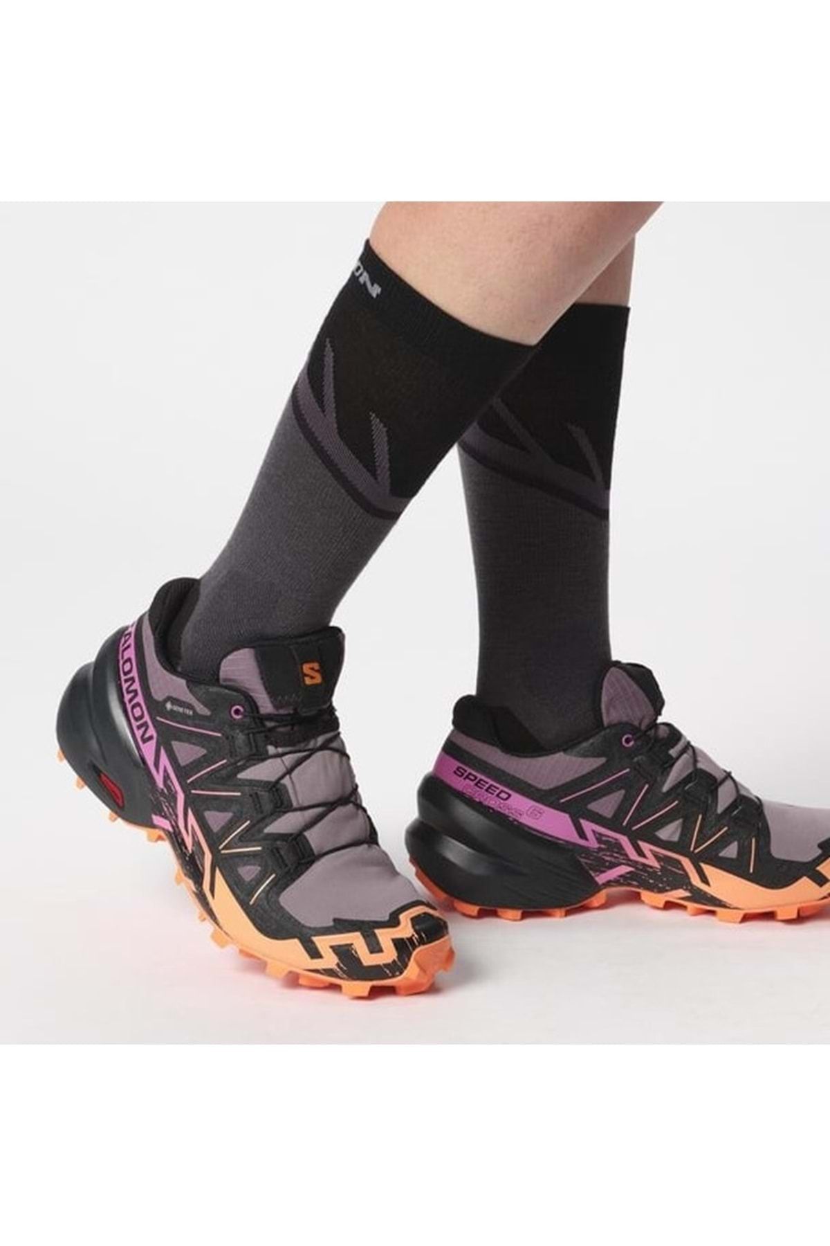 کفش ورزشی یونیسکس در فضای باز Speedcross 6 Gtx Gore-tex® بنفش Salomon