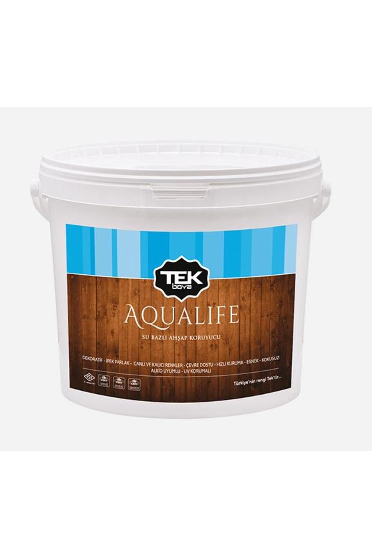 Genel Markalar Tek Aqualıfe Su Bazlı Ahşap Koruyucu Ceviz 2,5 Lt