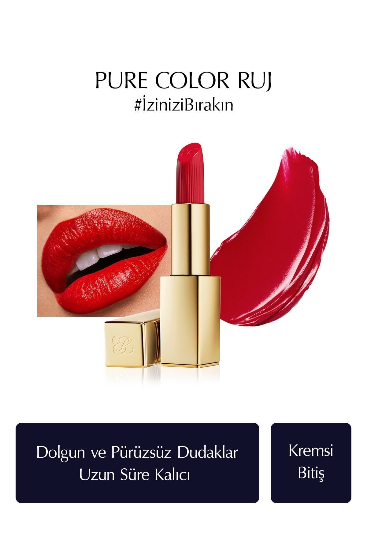 Estee Lauder Olağanüstü Formülü ve Benzersiz Dokusu İle Kalıcı Kremsi Ruj 3.5gr-520 Carnal