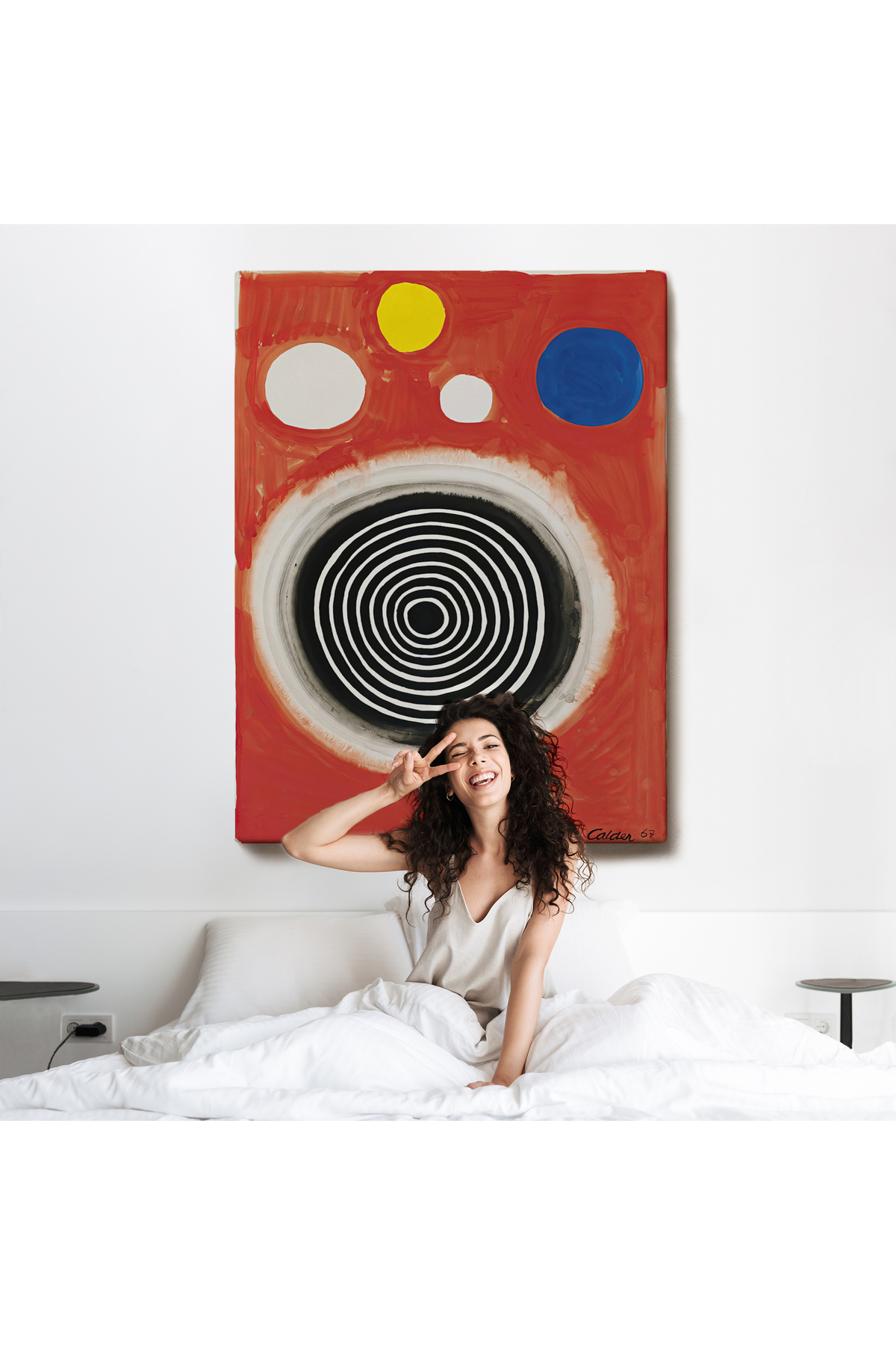 Alexander Calder - Eşmerkezli Bulutsu - Concentric Nebula Kanvas Tablo görsel 6