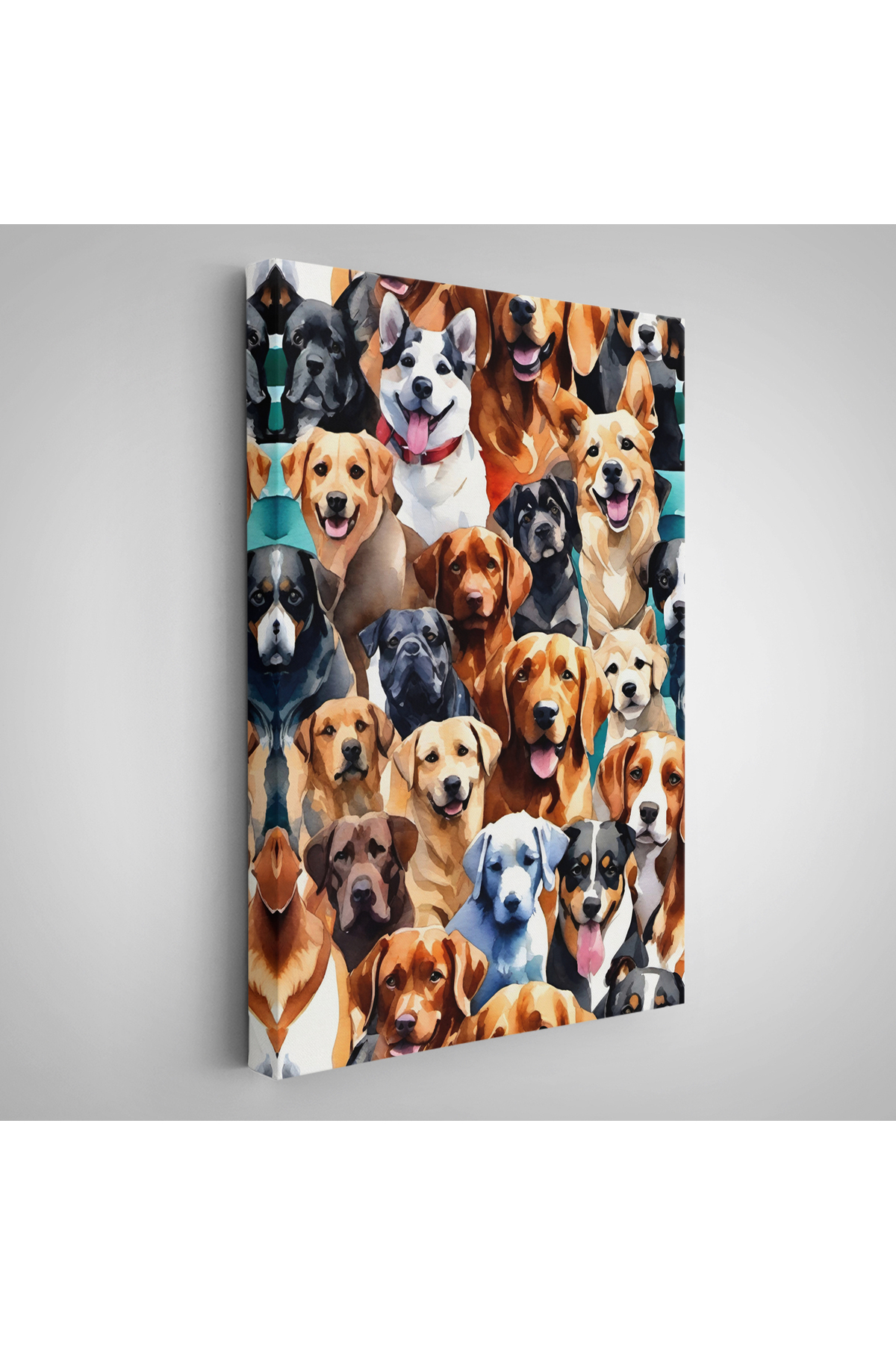 Sevimli Köpekler Kanvas Tablo