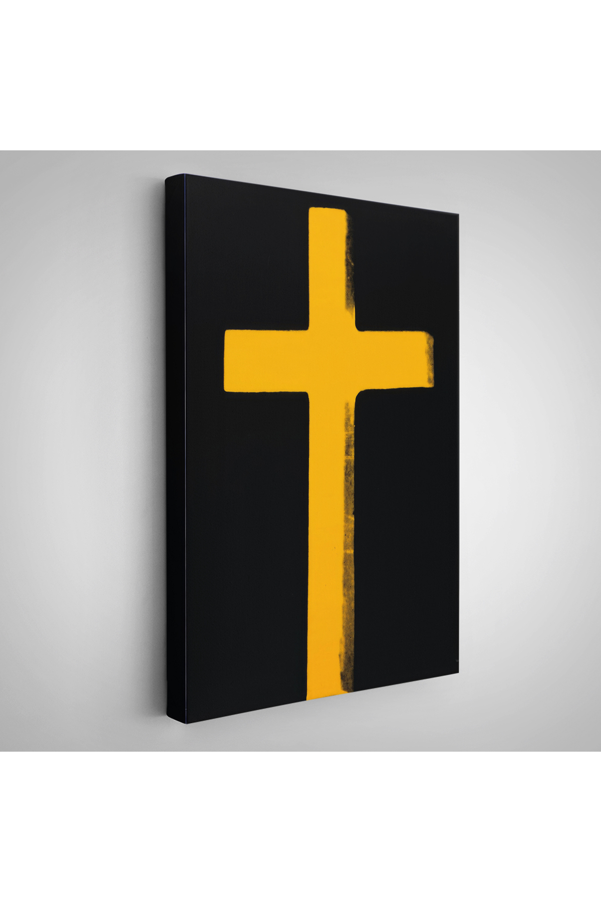Sarı Haç Kanvas Tablo - Cross