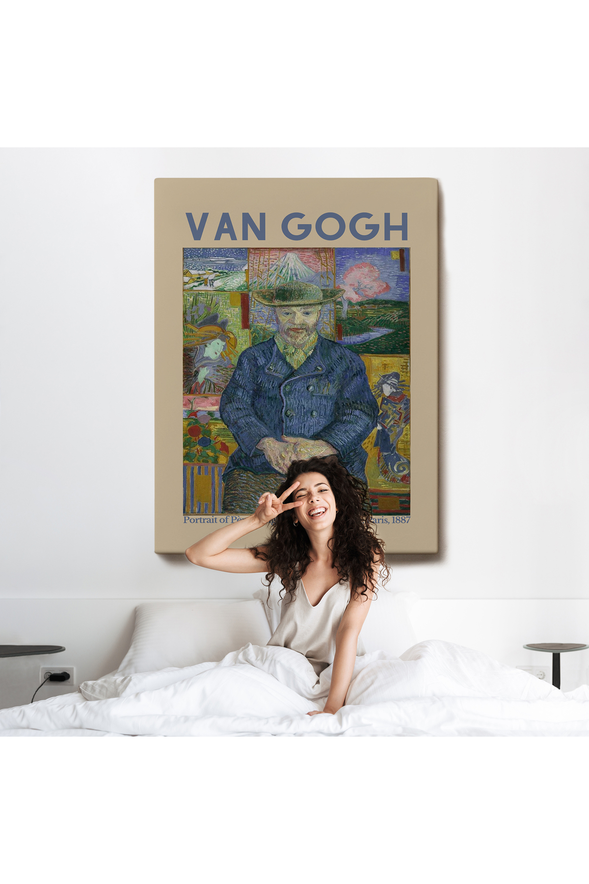 Vincent Van Gogh - Bildnis'İn Babası Tanguy Kanvas Tablo görsel 6