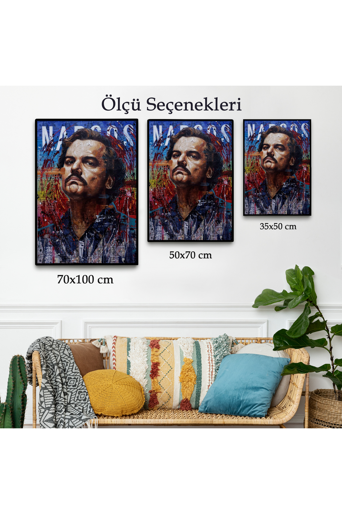 Pablo Escobar Kanvas Tablosu görsel 3