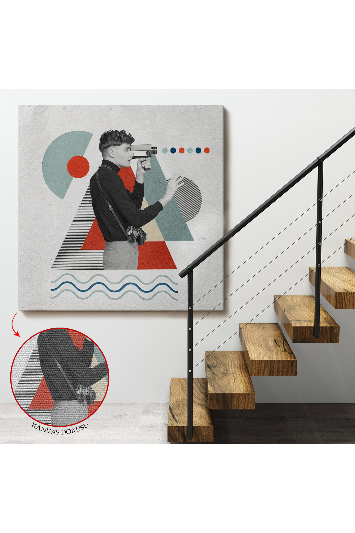 Video Pop Art Kanvas Tablo görsel 4